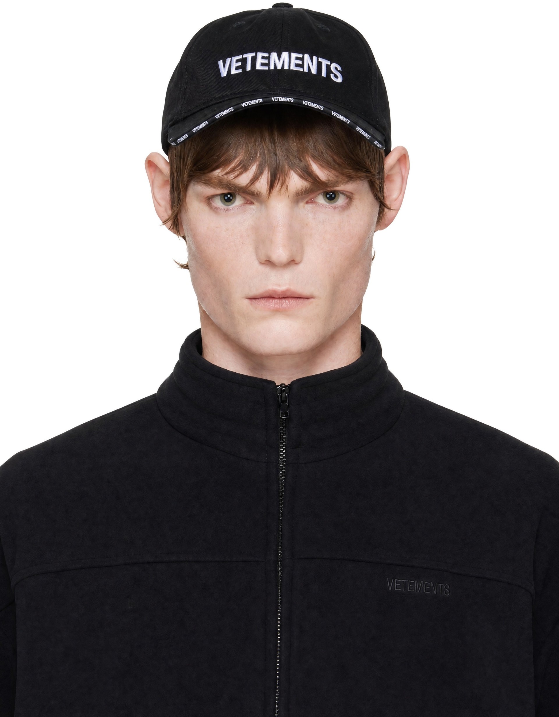 VETEMENTS - Black Iconic Logo Cap