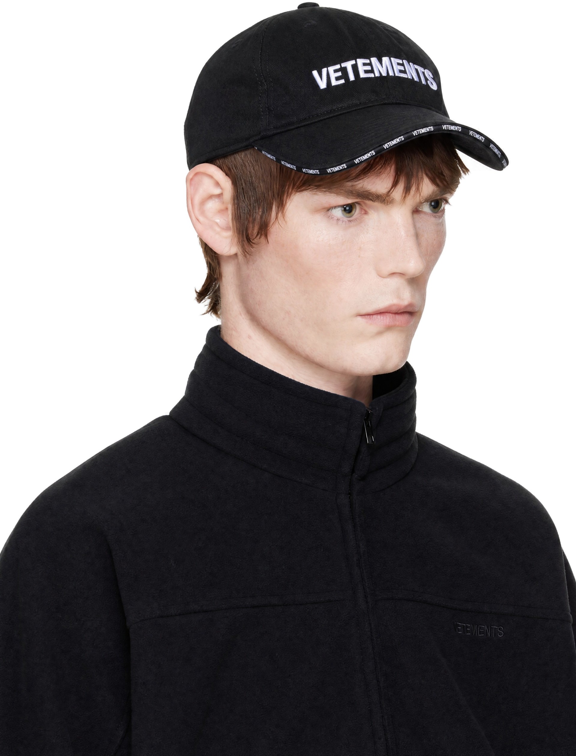 VETEMENTS - Black Iconic Logo Cap