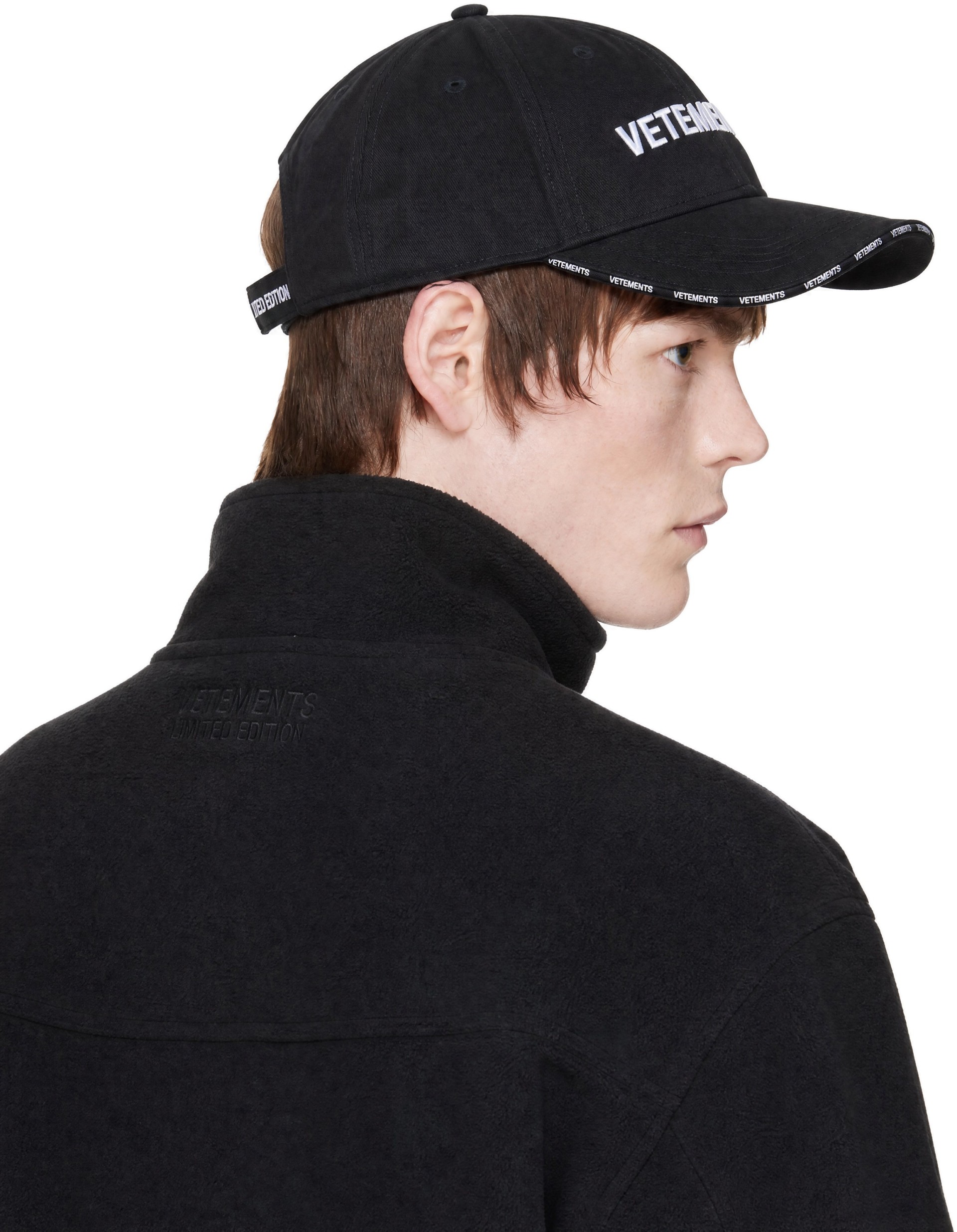 VETEMENTS - Black Iconic Logo Cap