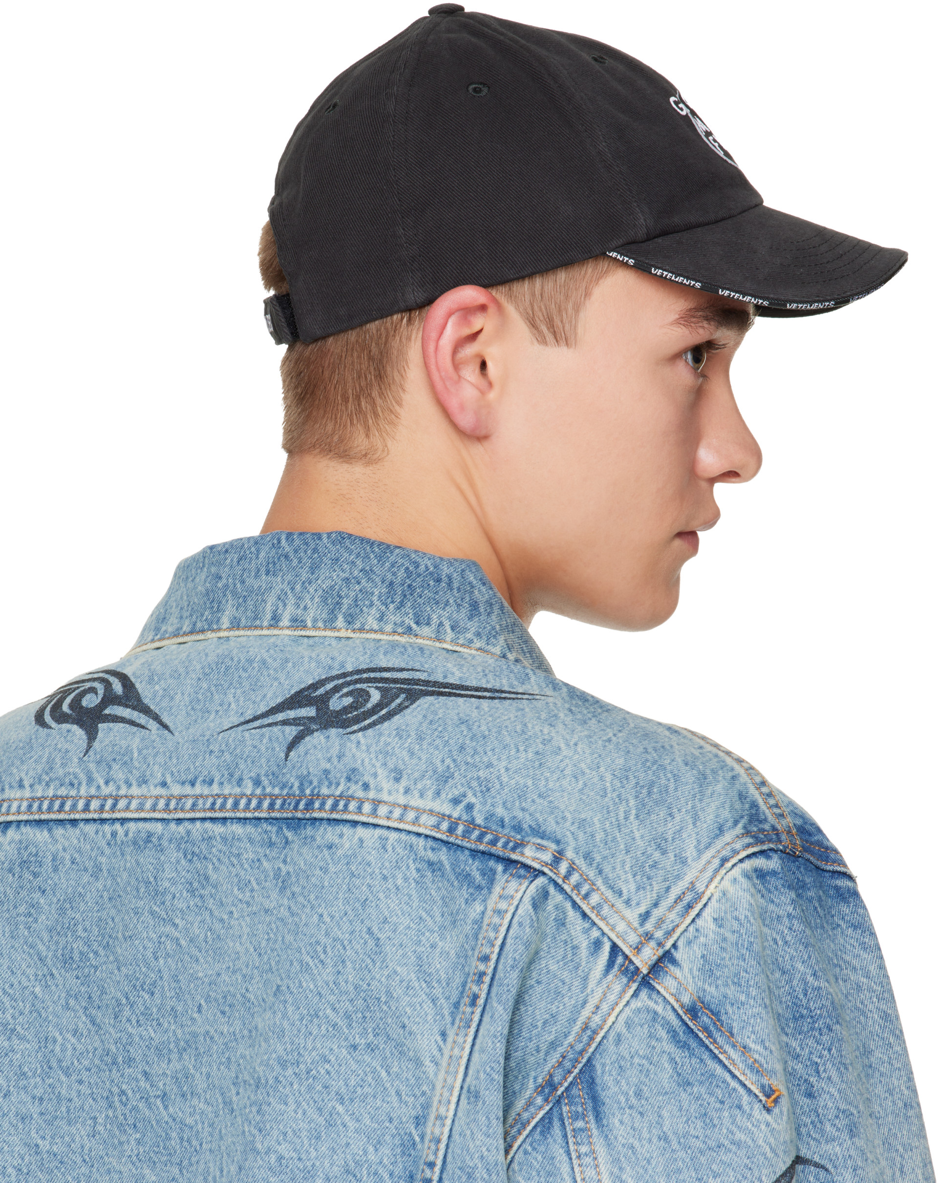 VETEMENTS - Black 'Global Mind Fuck' Cap