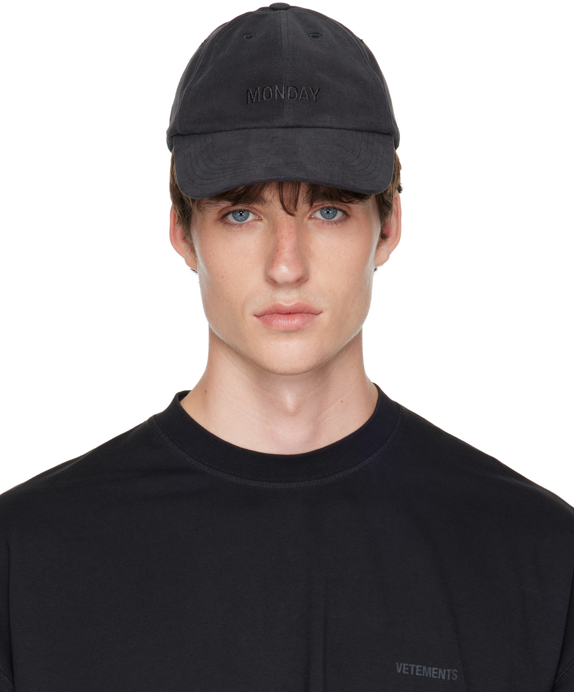 VETEMENTS - Black 'Monday' Pristine Cap