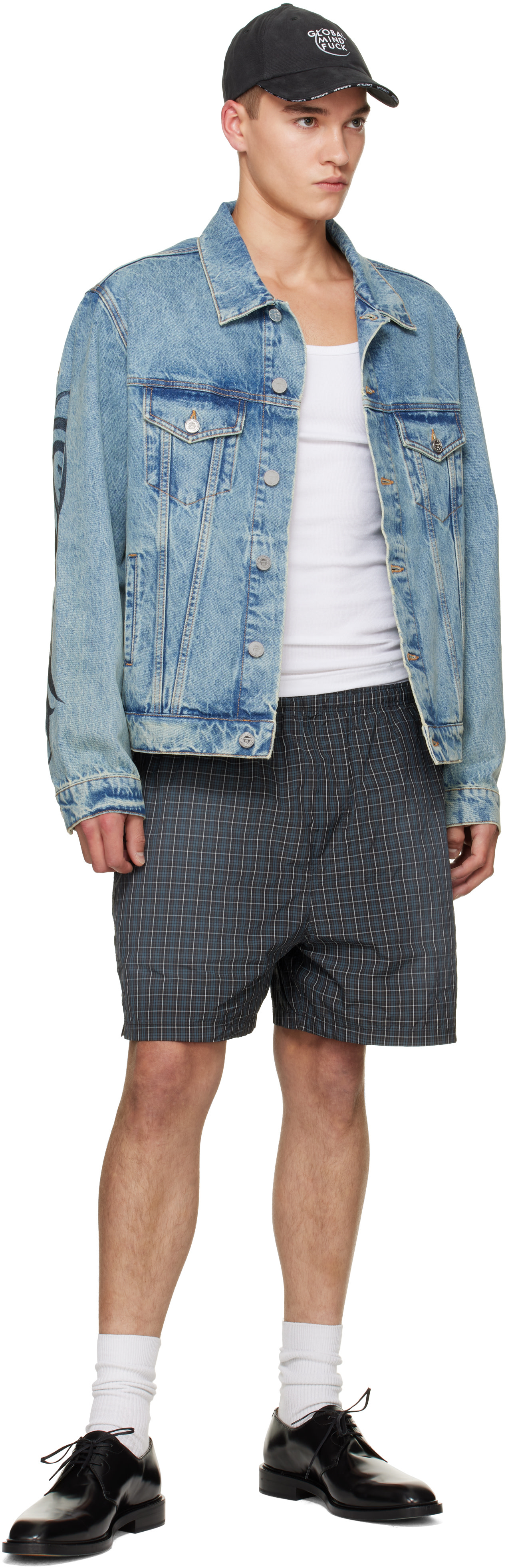 VETEMENTS - Blue Graffiti Denim Jacket