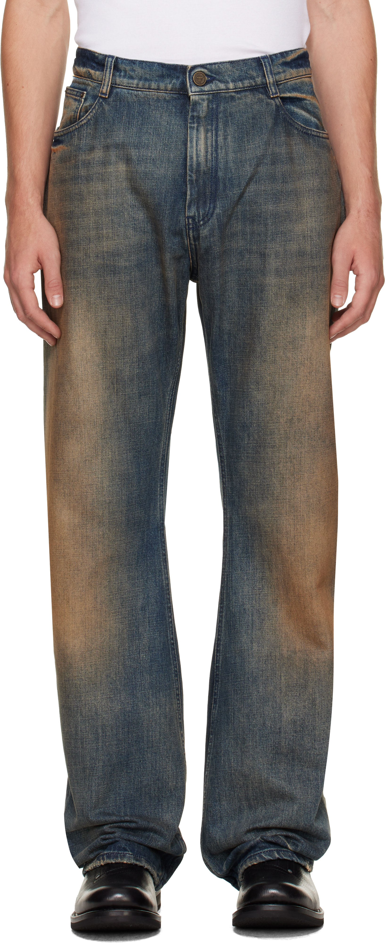 VETEMENTS - Blue O-Leg Jeans