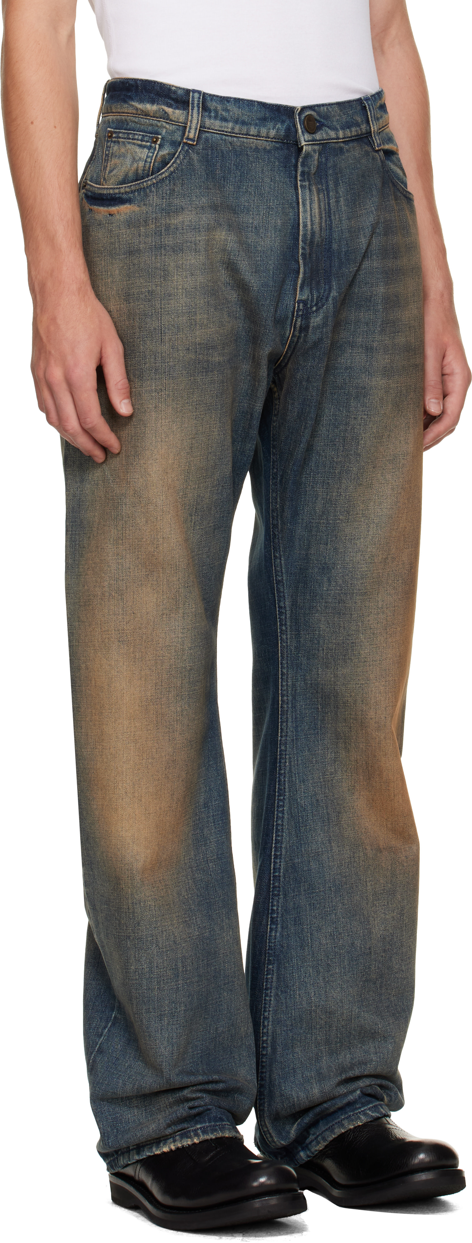 VETEMENTS - Blue O-Leg Jeans