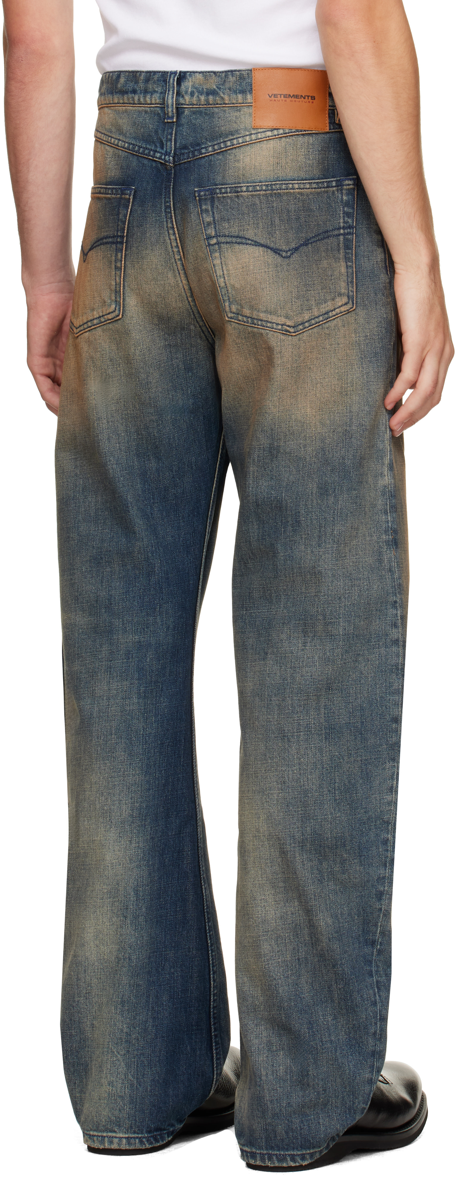 VETEMENTS - Blue O-Leg Jeans