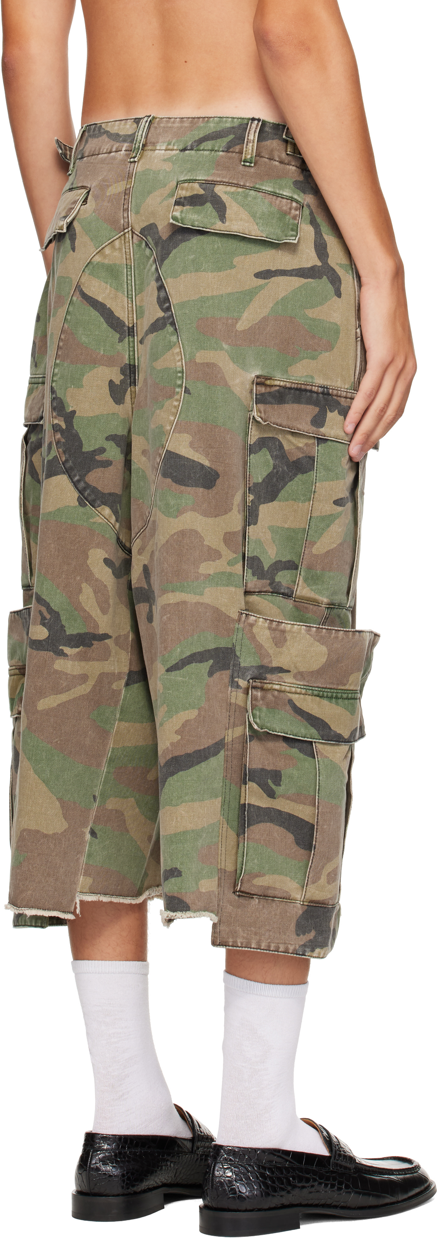 VETEMENTS - カーキ 3/4 Merged カーゴパンツ