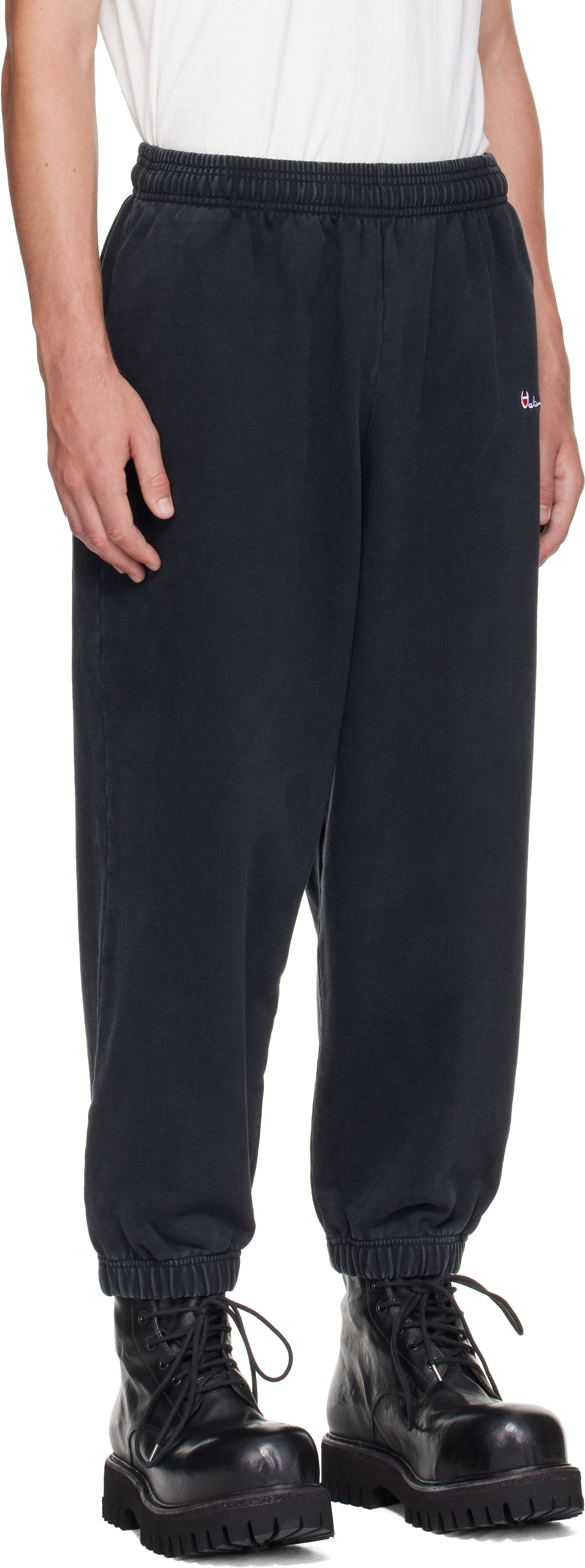 VETEMENTS - Black Athletic Logo Sweatpants