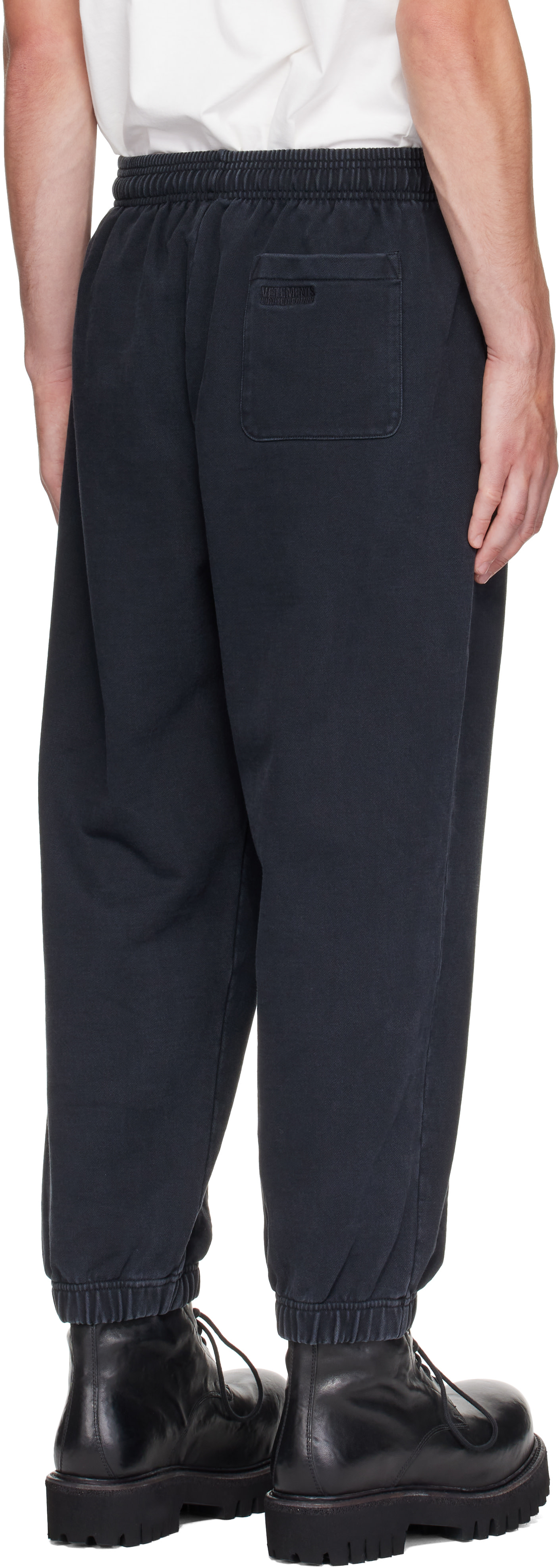 VETEMENTS - Black Athletic Logo Sweatpants
