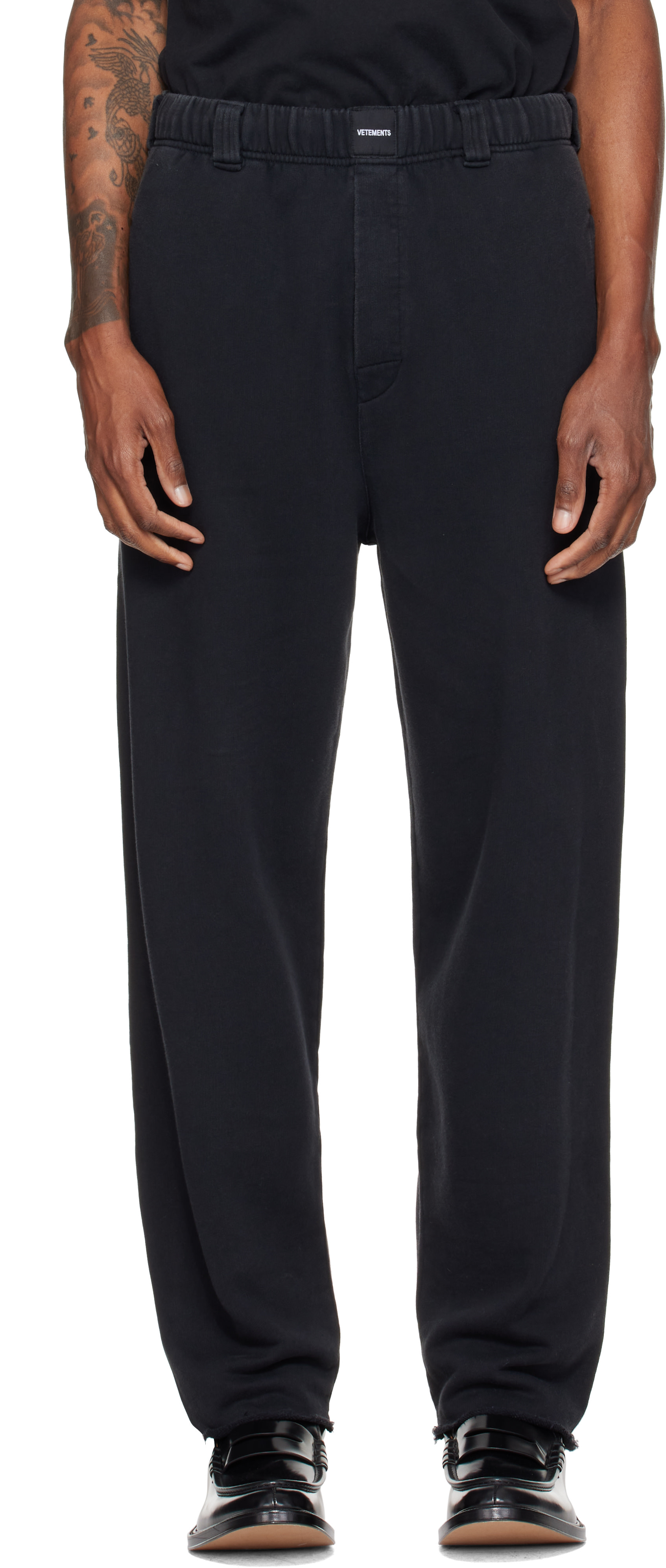 VETEMENTS - Black Tailored Sweatpants