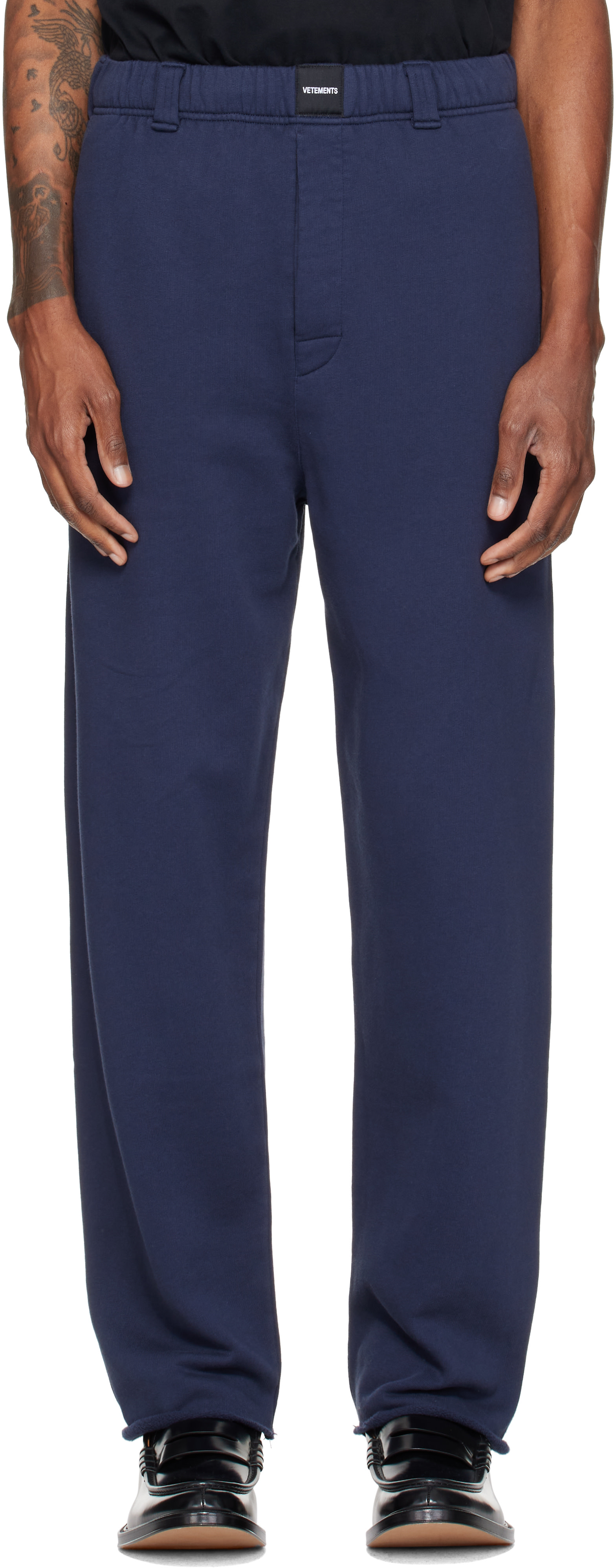 VETEMENTS - Navy Tailored Sweatpants