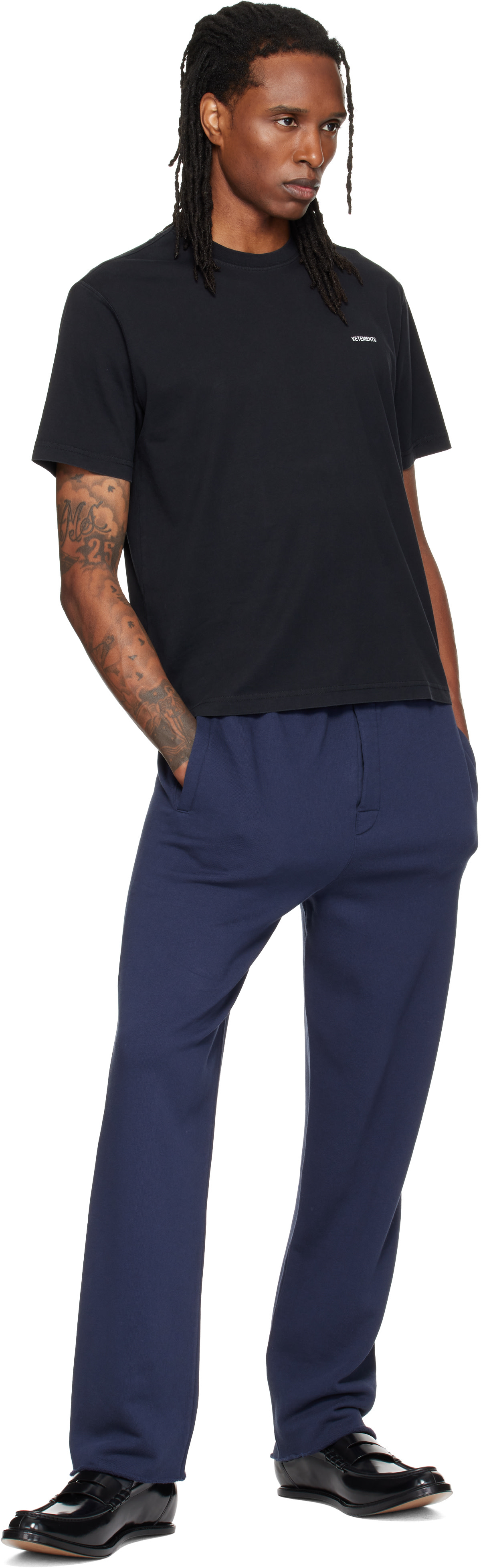 VETEMENTS - Navy Tailored Sweatpants