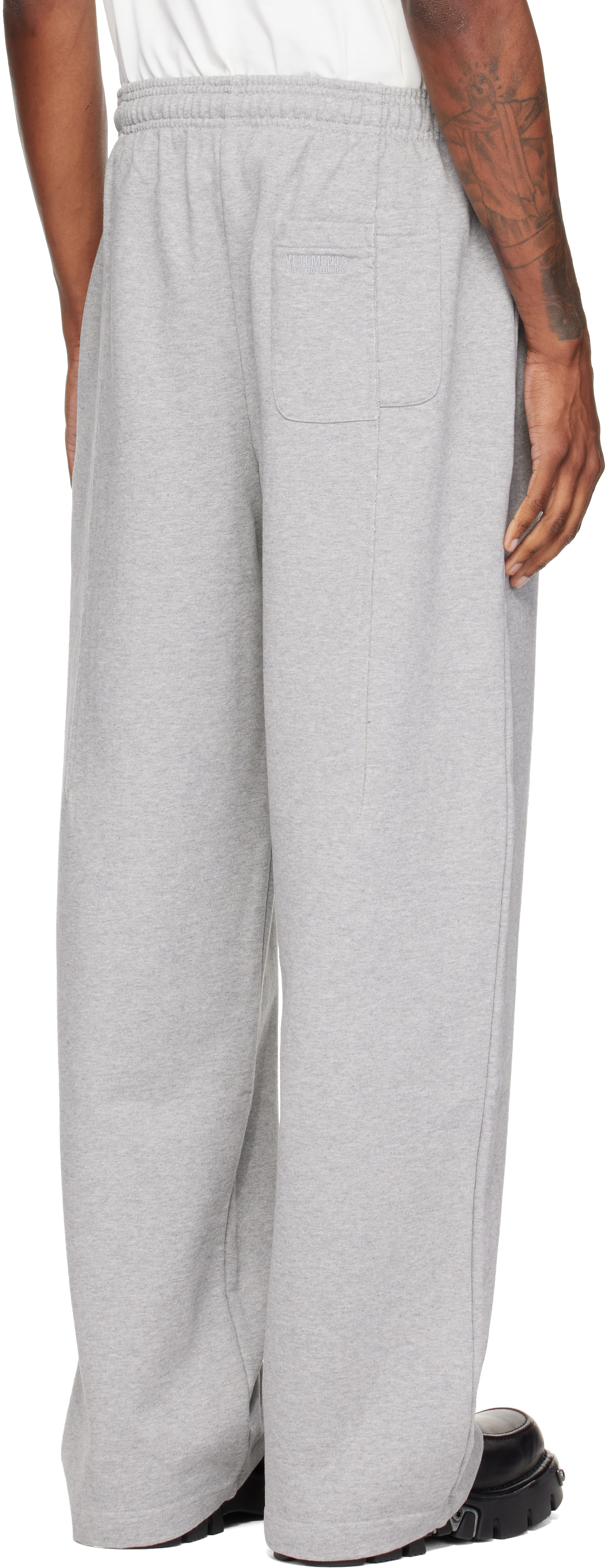 VETEMENTS - Gray Pinched Cut Up Sweatpants