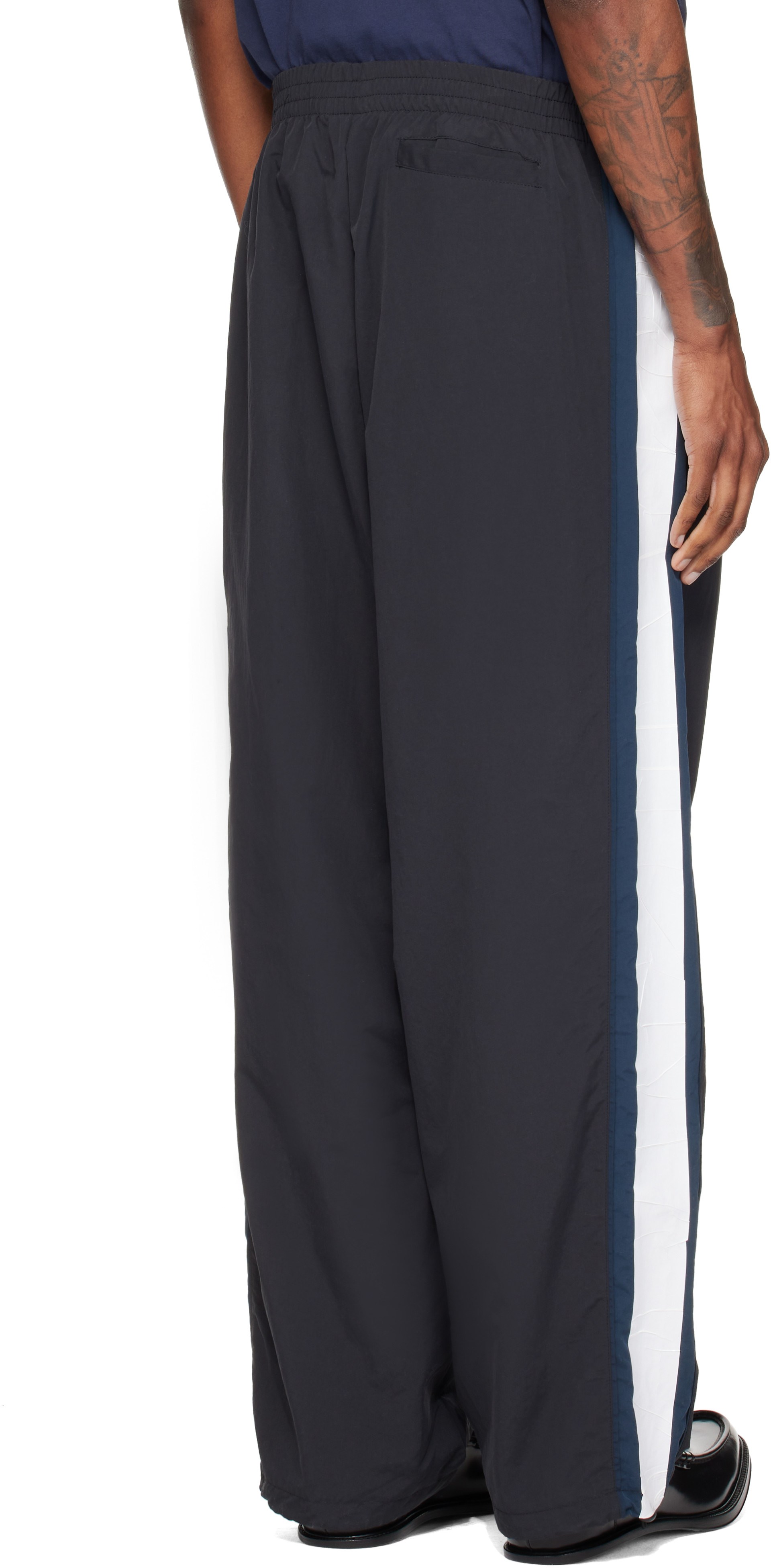 VETEMENTS - Black Tape Track Pants