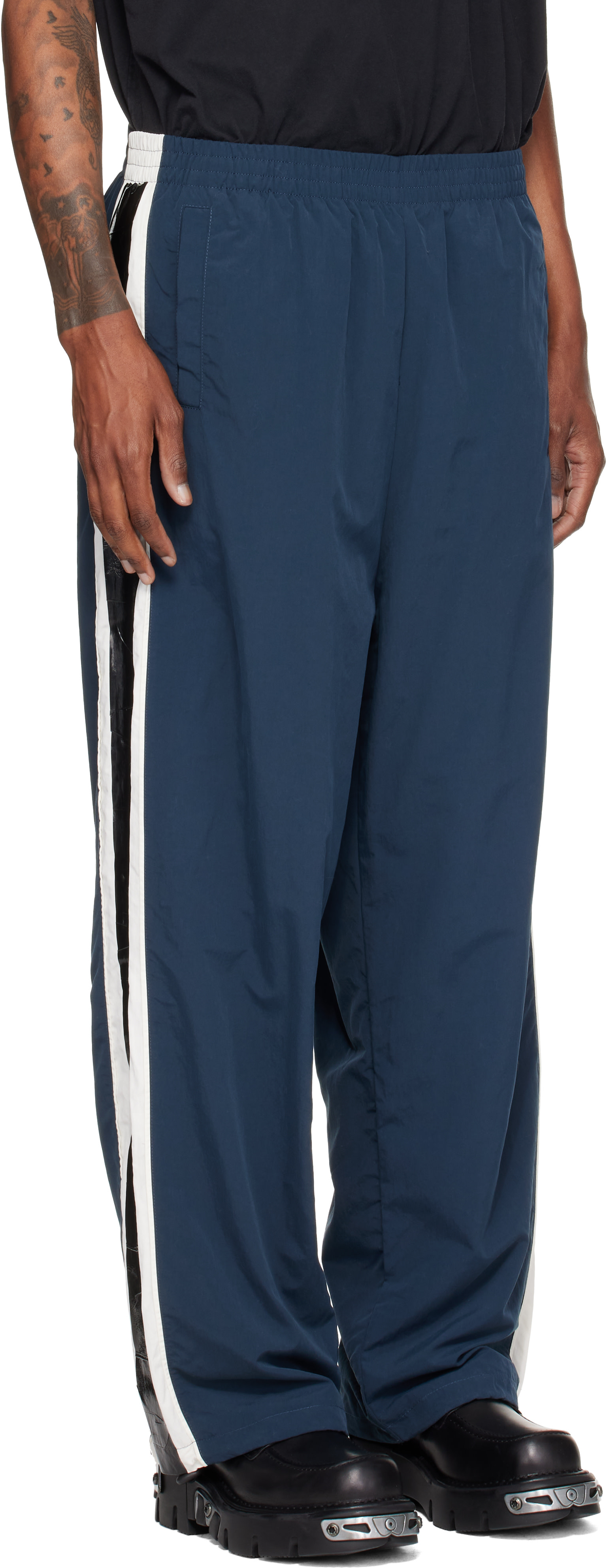 VETEMENTS - Navy Tape Track Pants
