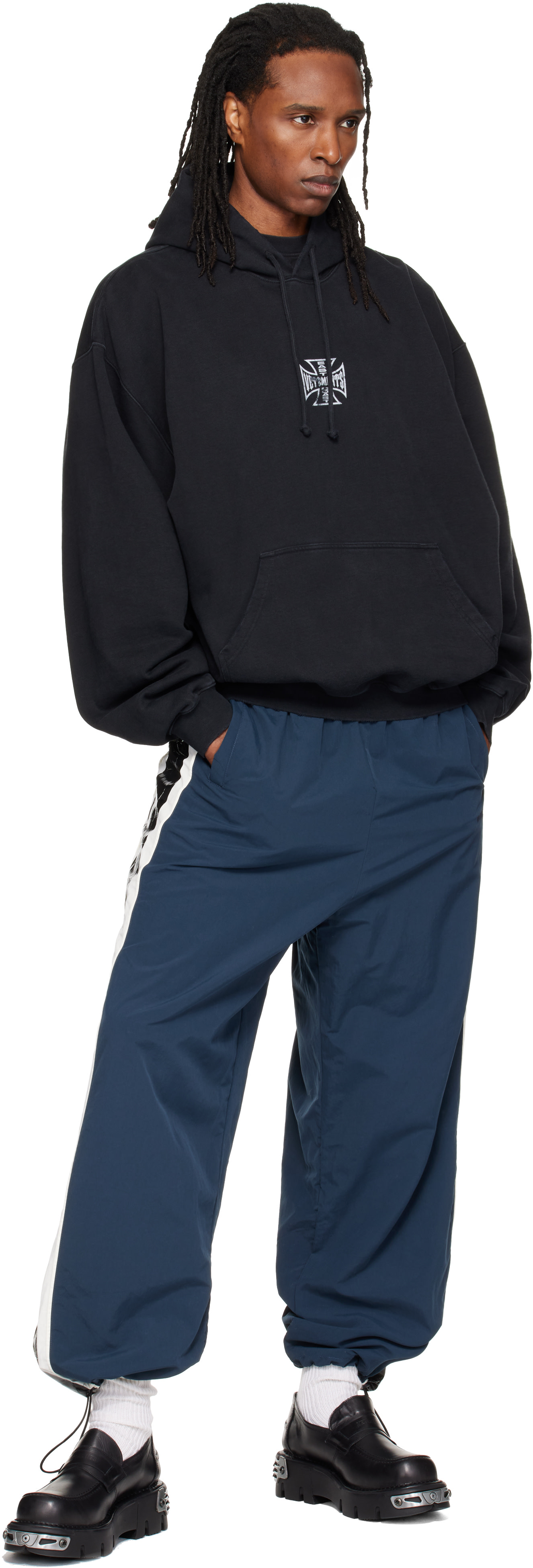 VETEMENTS - Navy Tape Track Pants