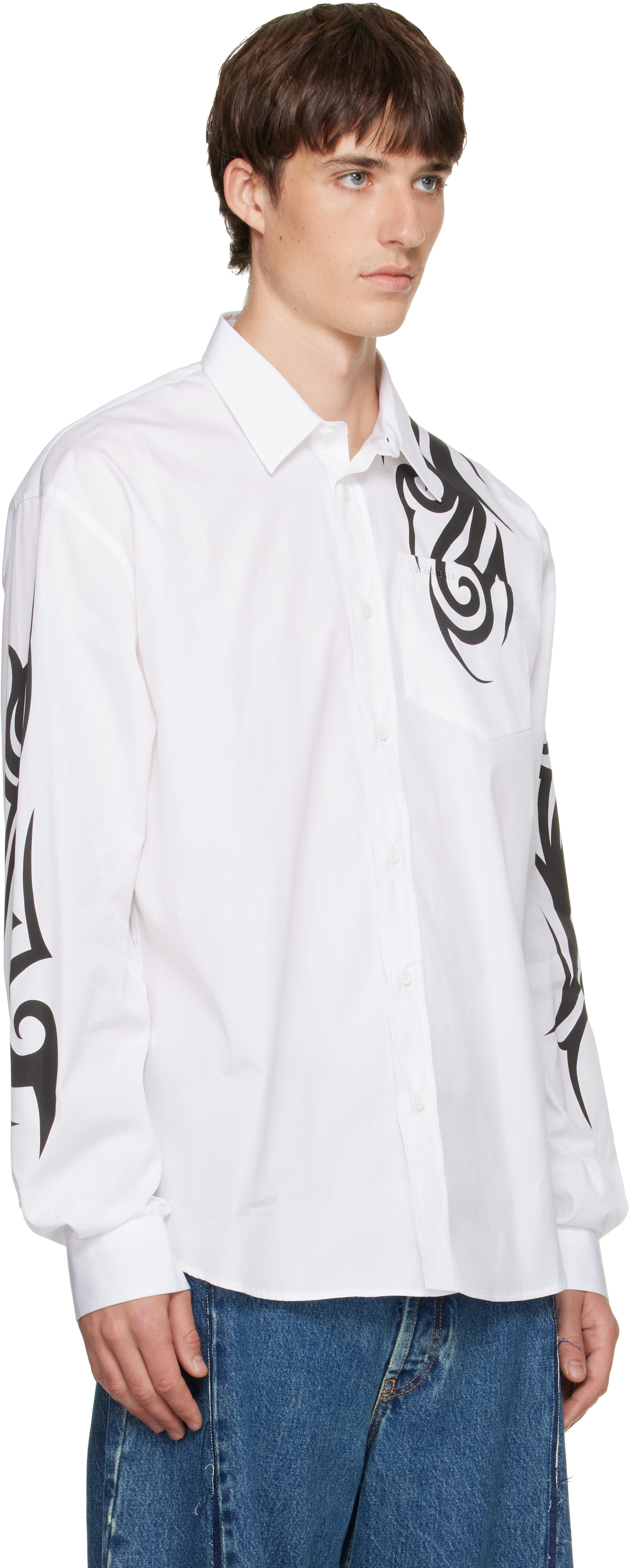 VETEMENTS - White Graffiti Shirt