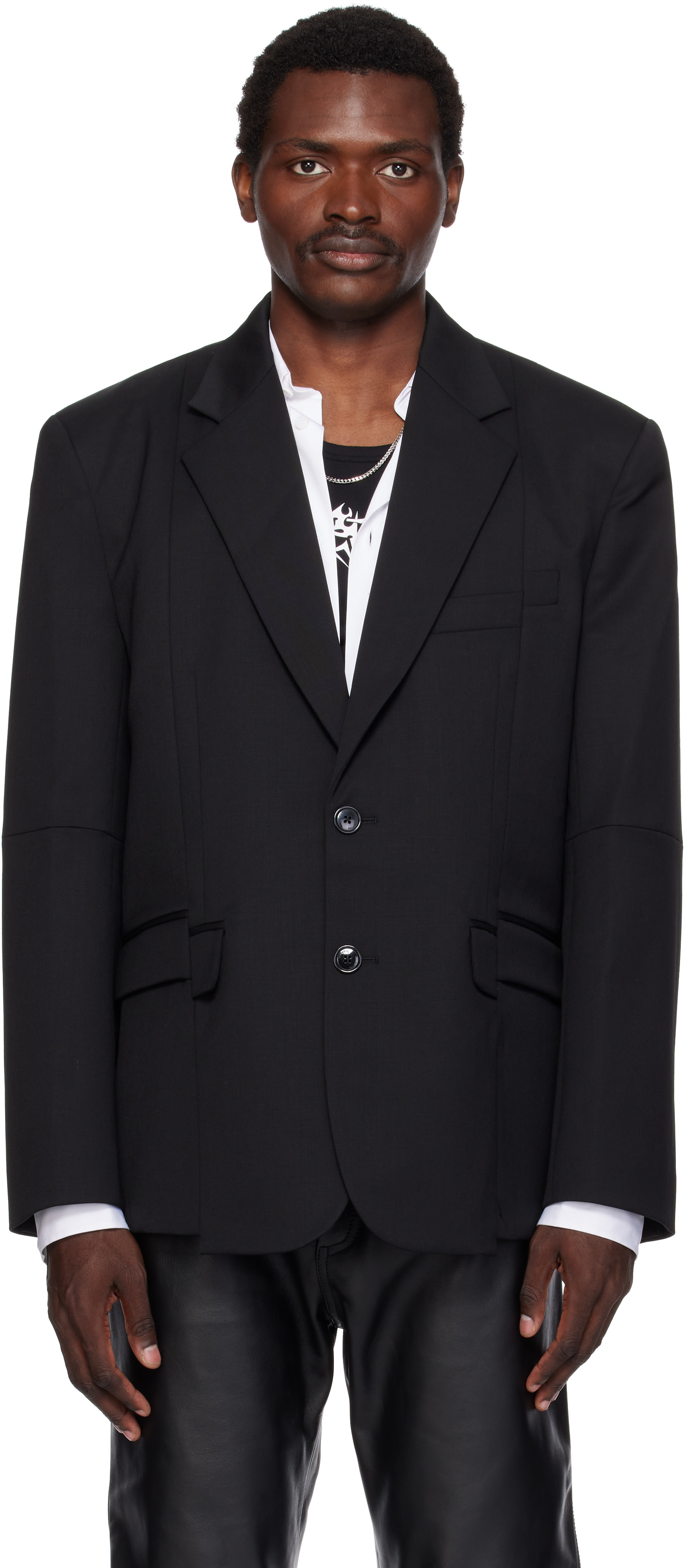 VETEMENTS - 灰色 Cut-Up Tailored 西装外套