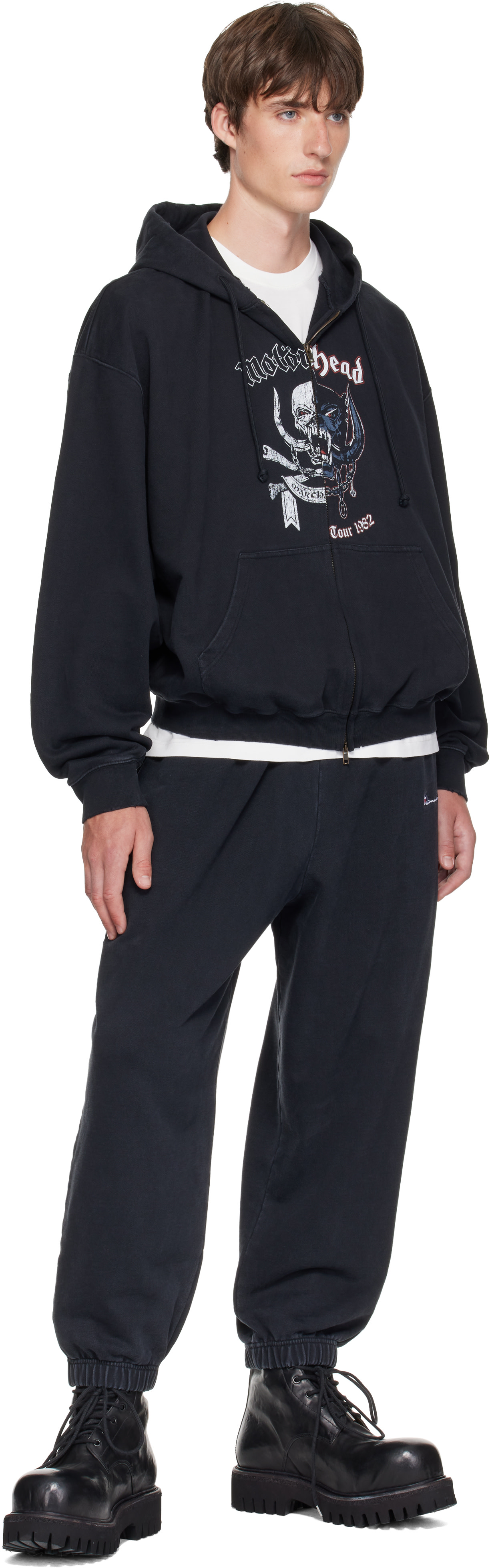 VETEMENTS - Pull à capuche noir édition Motörhead