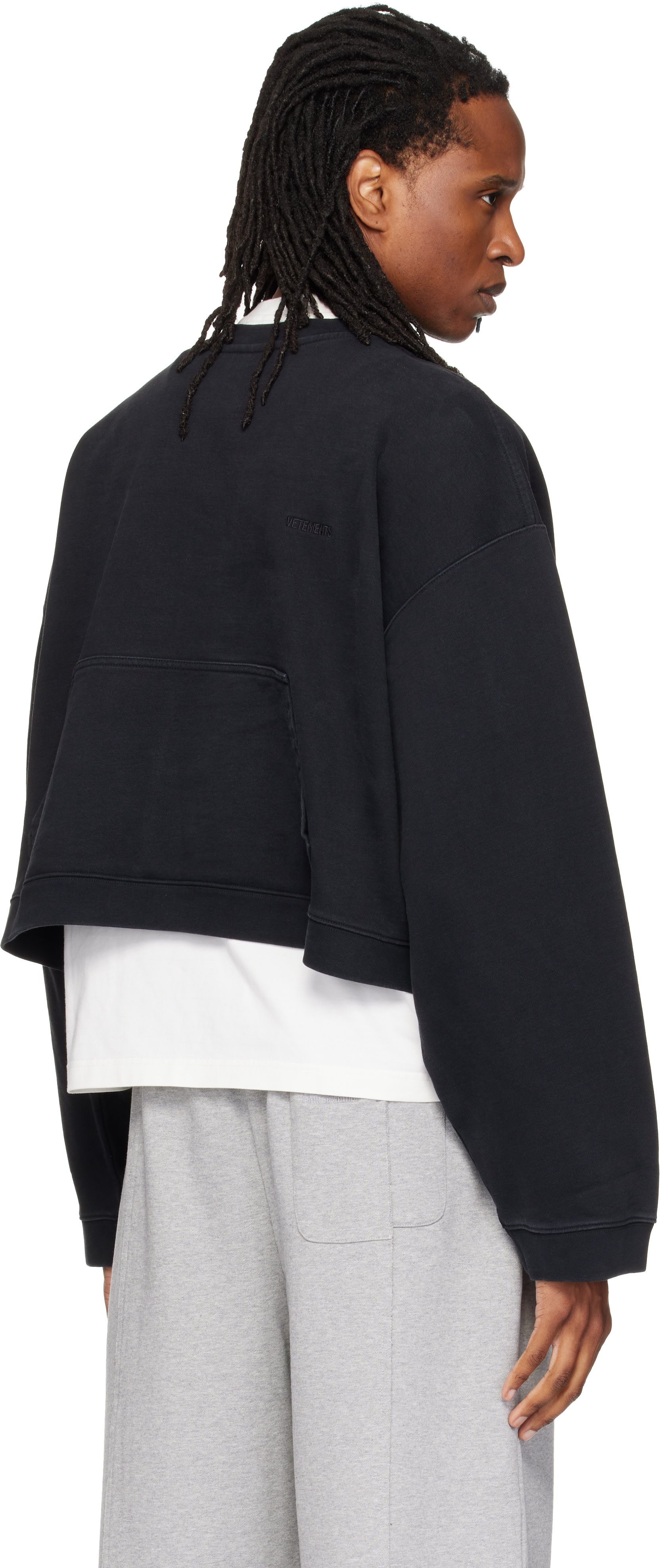 VETEMENTS - ブラック Athletic Logo フーディ