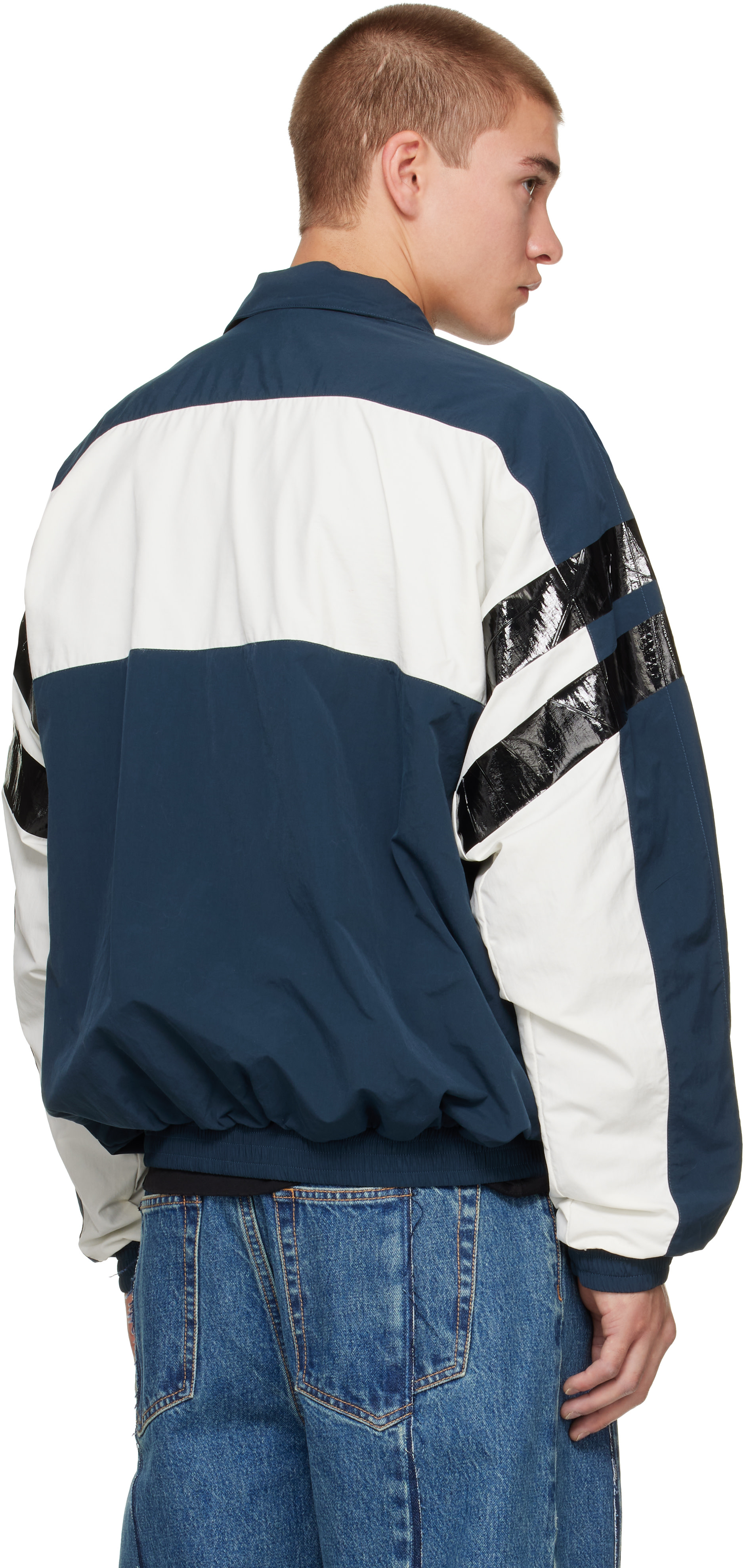 VETEMENTS - Navy Tape Track Jacket