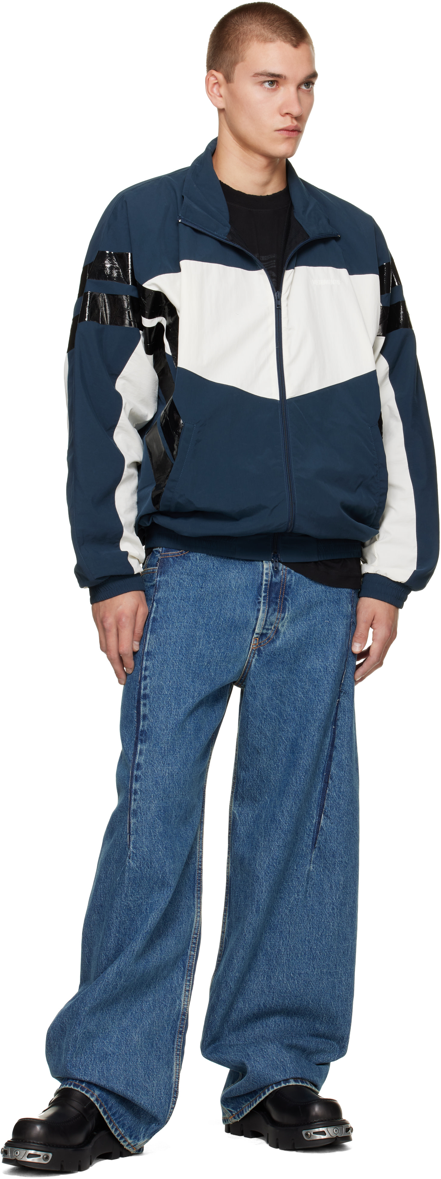 VETEMENTS - Navy Tape Track Jacket