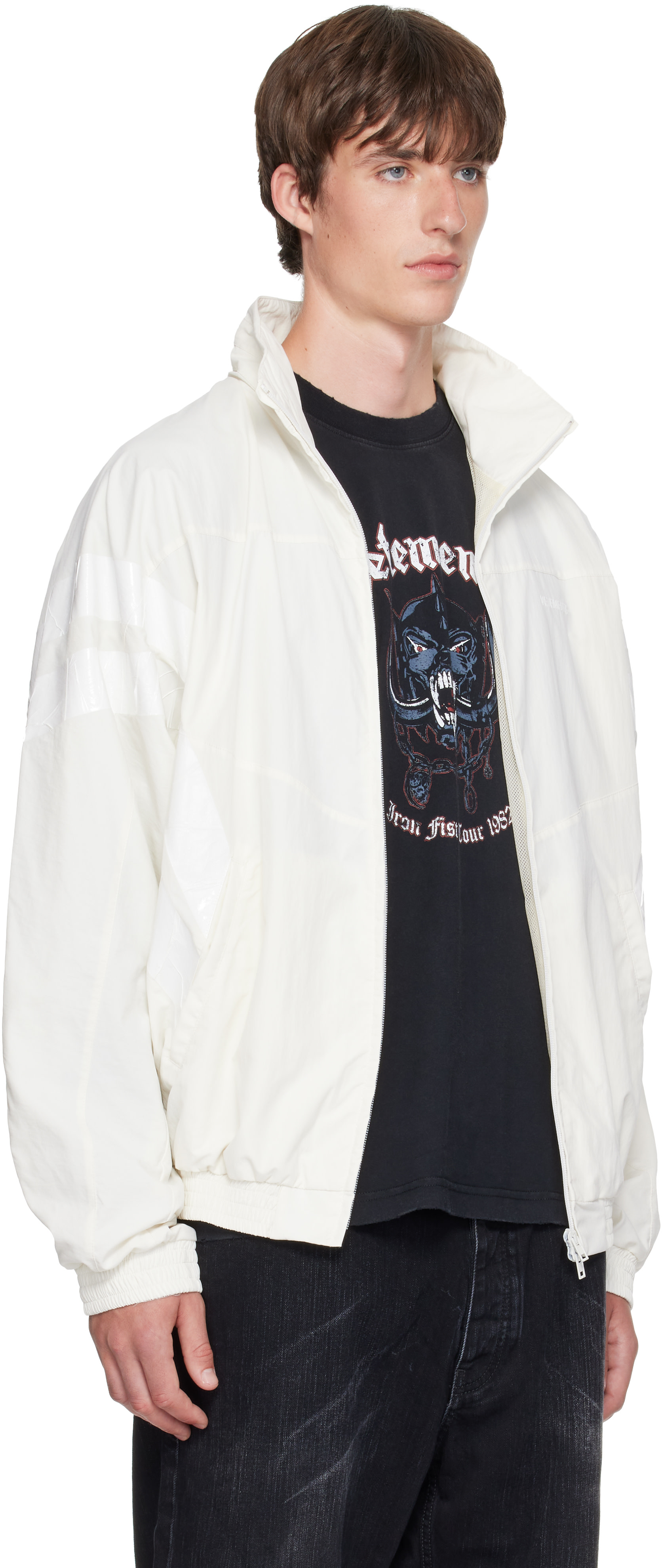 VETEMENTS - White Tape Tracksuit Jacket
