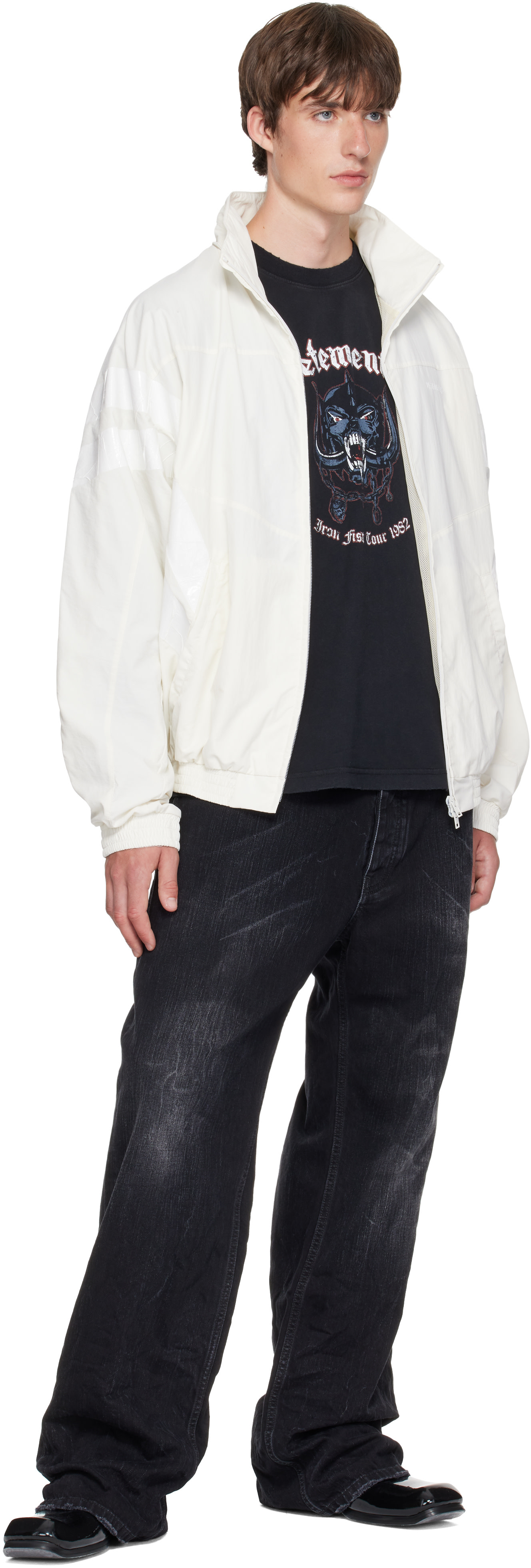 VETEMENTS - White Tape Tracksuit Jacket