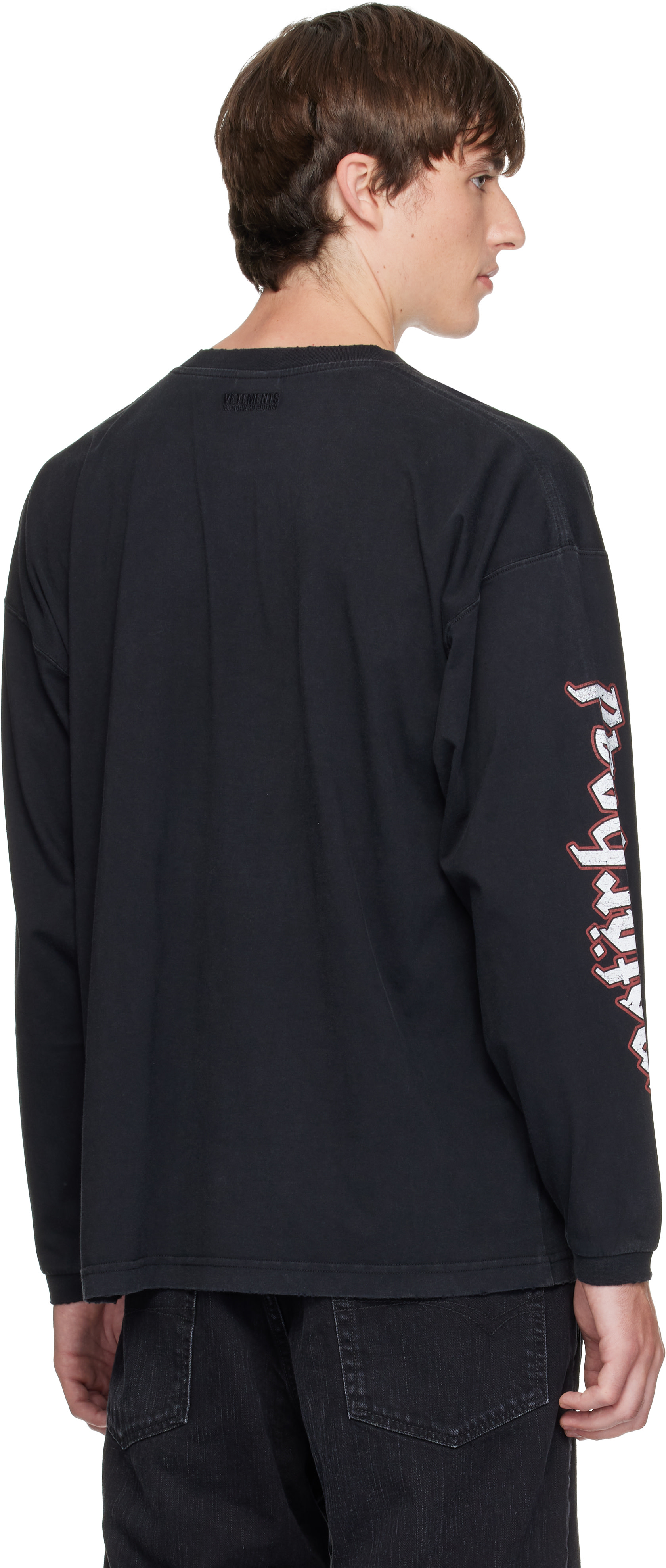 VETEMENTS: ブラック Motörheadエディション 長袖Tシャツ | SSENSE 日本