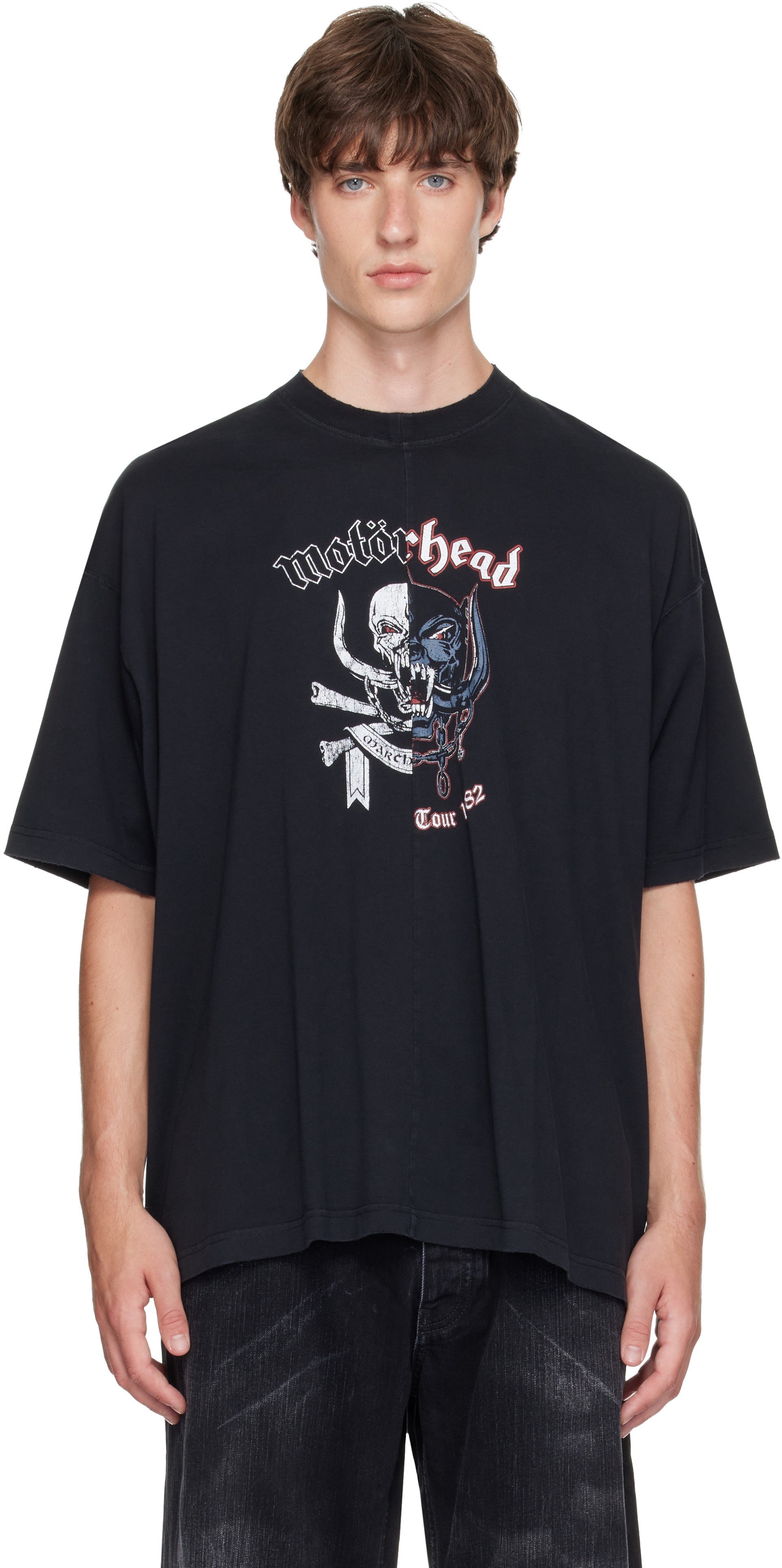 VETEMENTS: ブラック Motörheadエディション Tシャツ | SSENSE 日本