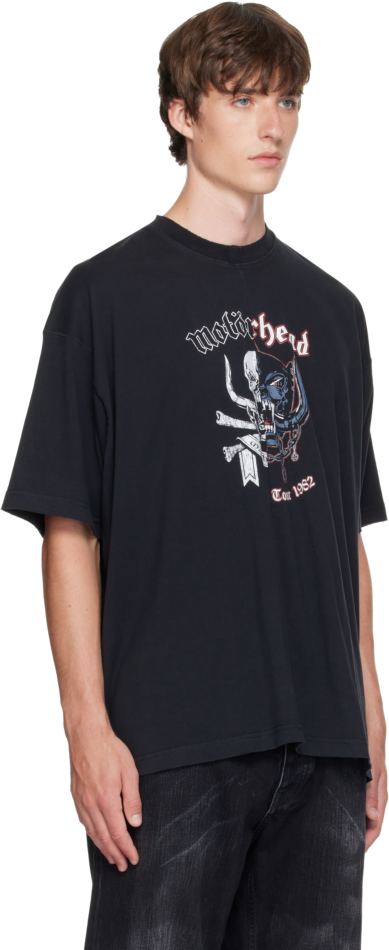 VETEMENTS: ブラック Motörheadエディション Tシャツ | SSENSE 日本
