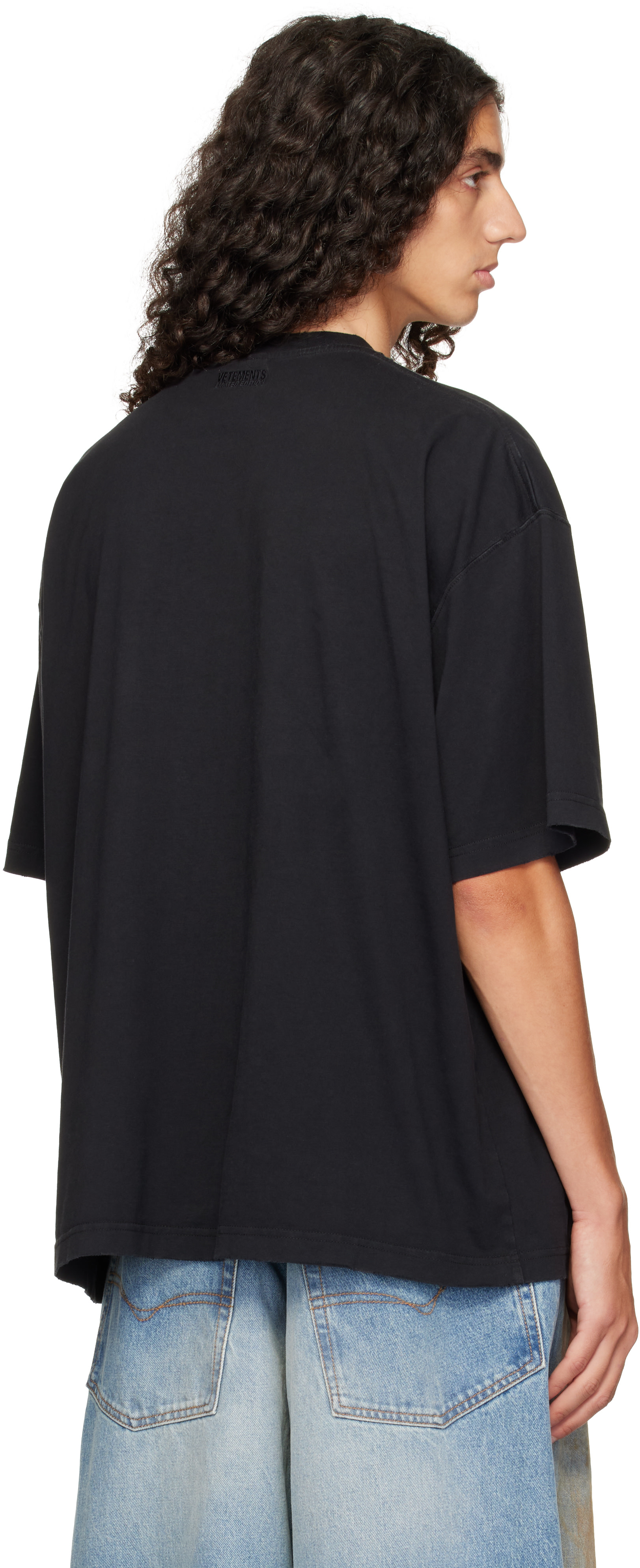 VETEMENTS - Black 'Explicit Language' Boxy T-shirt