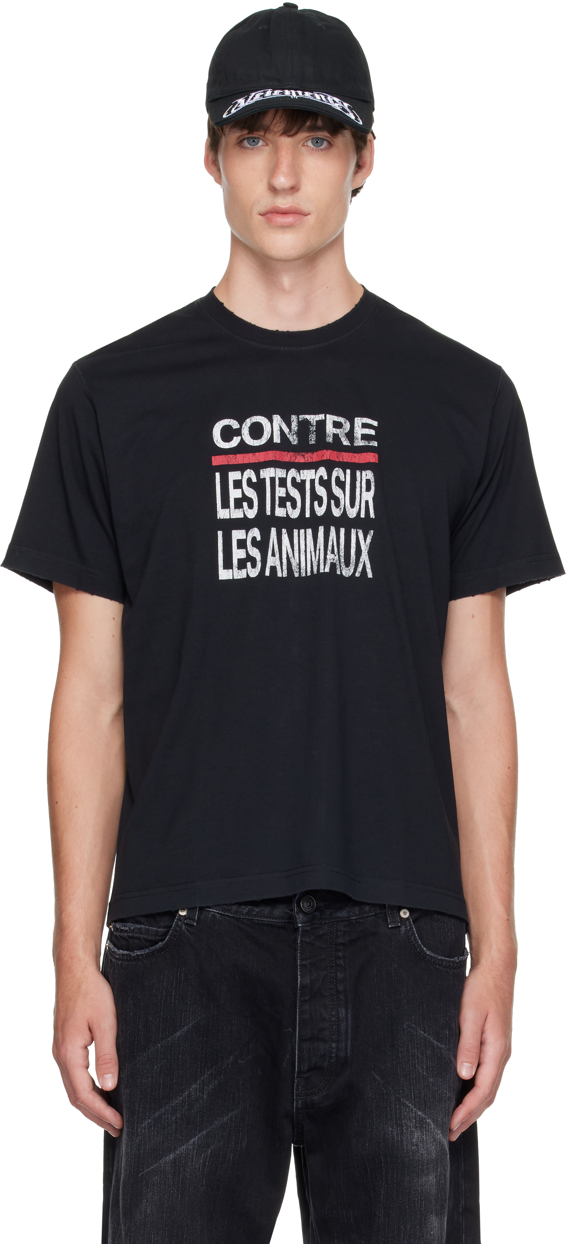 VETEMENTS - 블랙 콘트레 티셔츠