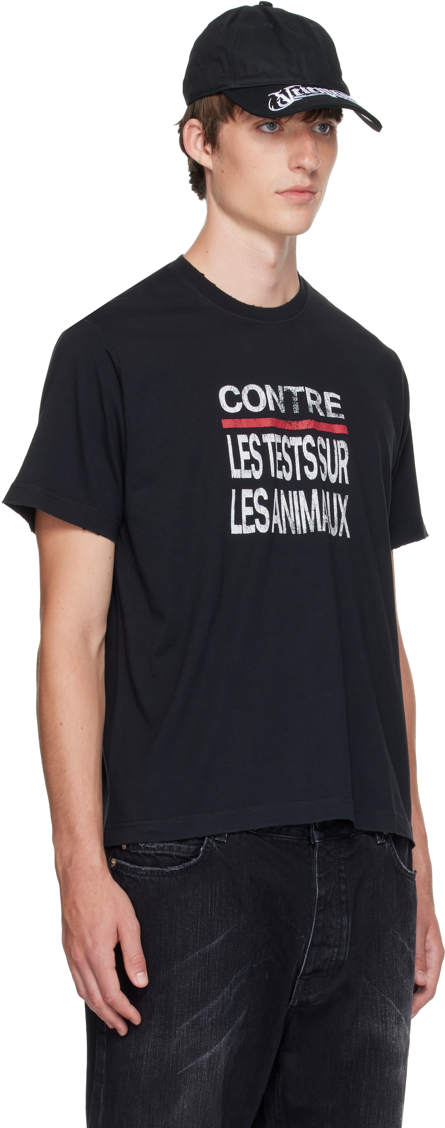 VETEMENTS - 블랙 콘트레 티셔츠