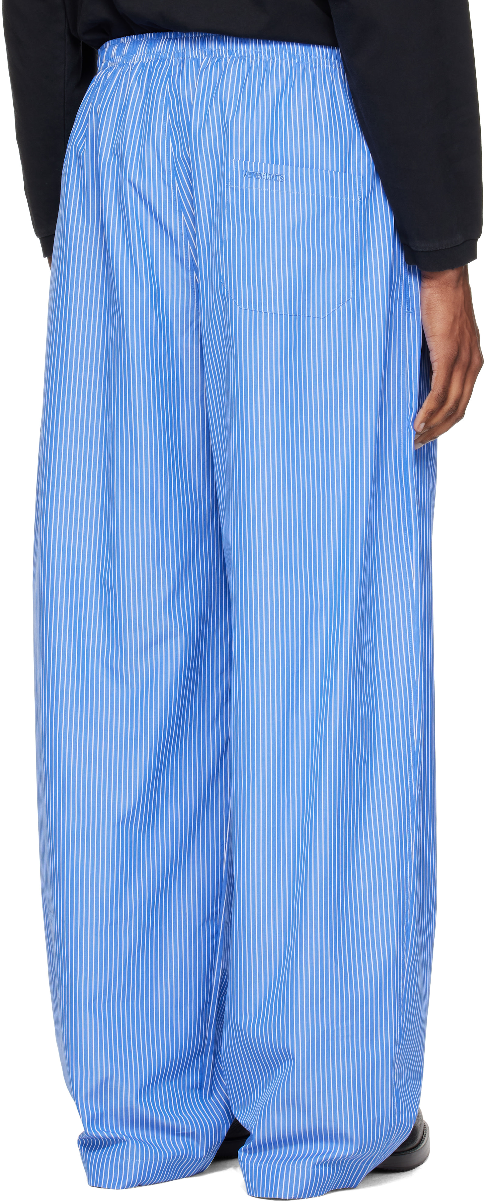 VETEMENTS - Blue Stripe Pyjama Pants