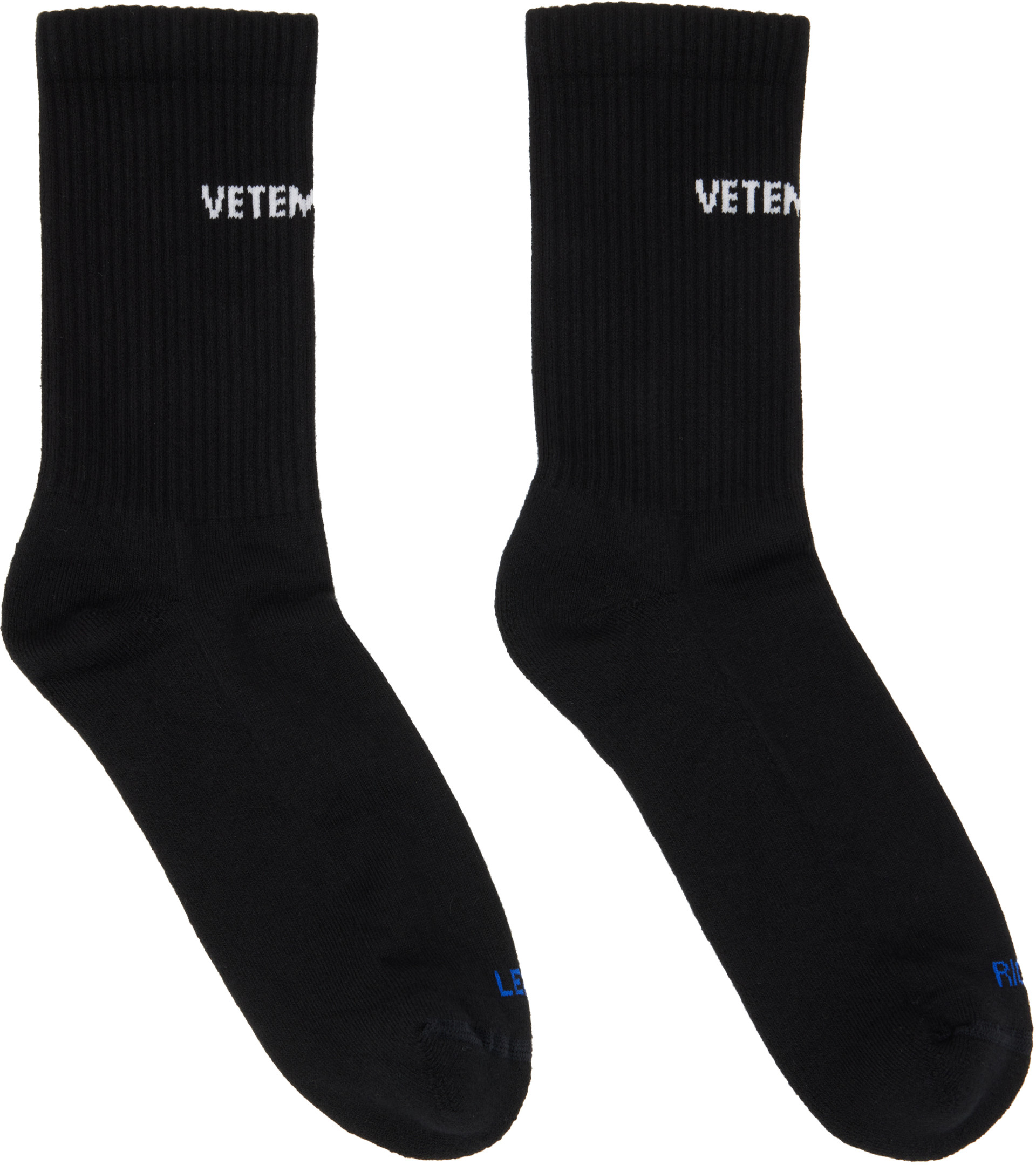 VETEMENTS - Black Logo Socks