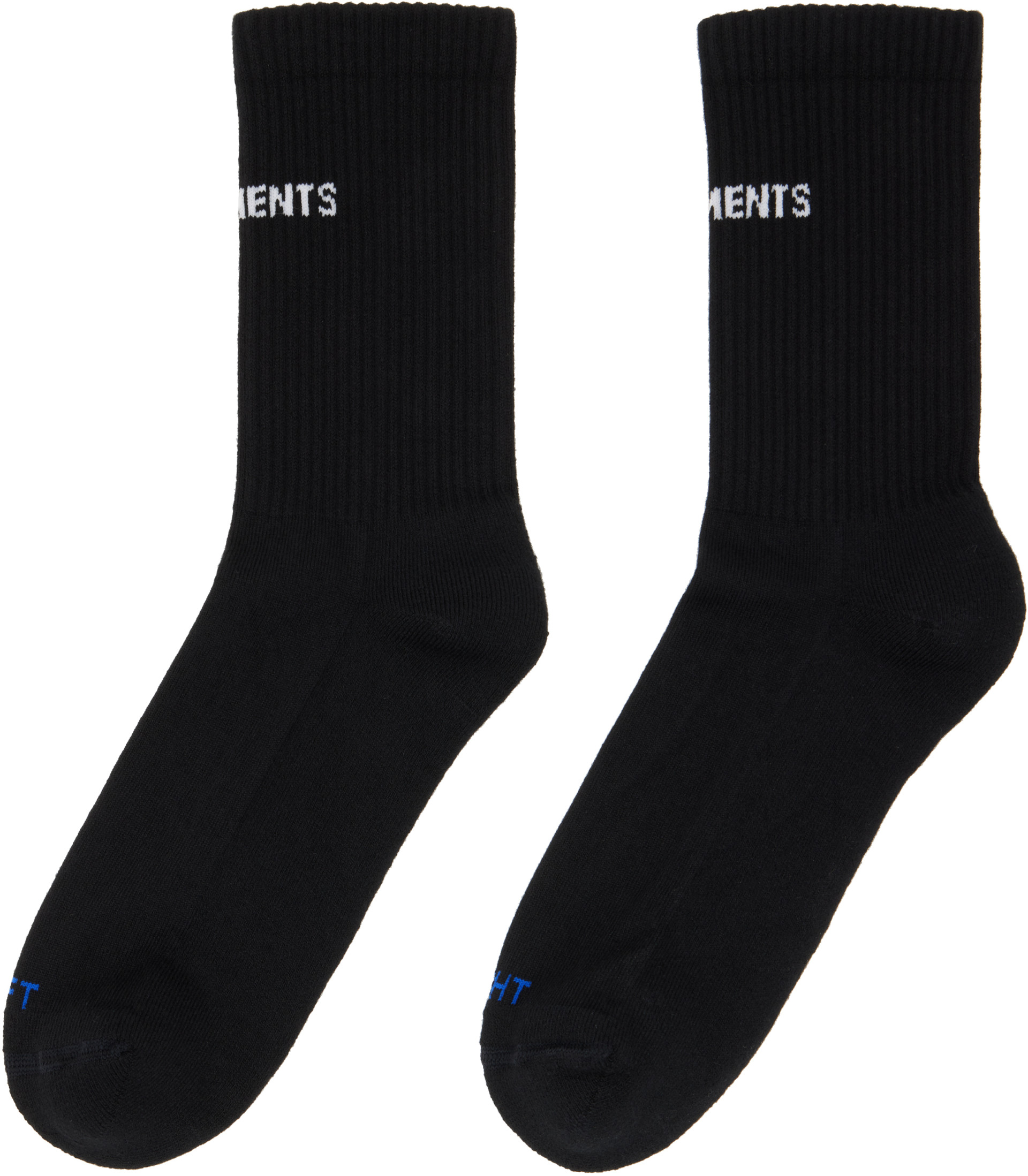 VETEMENTS - Chaussettes noires à logo