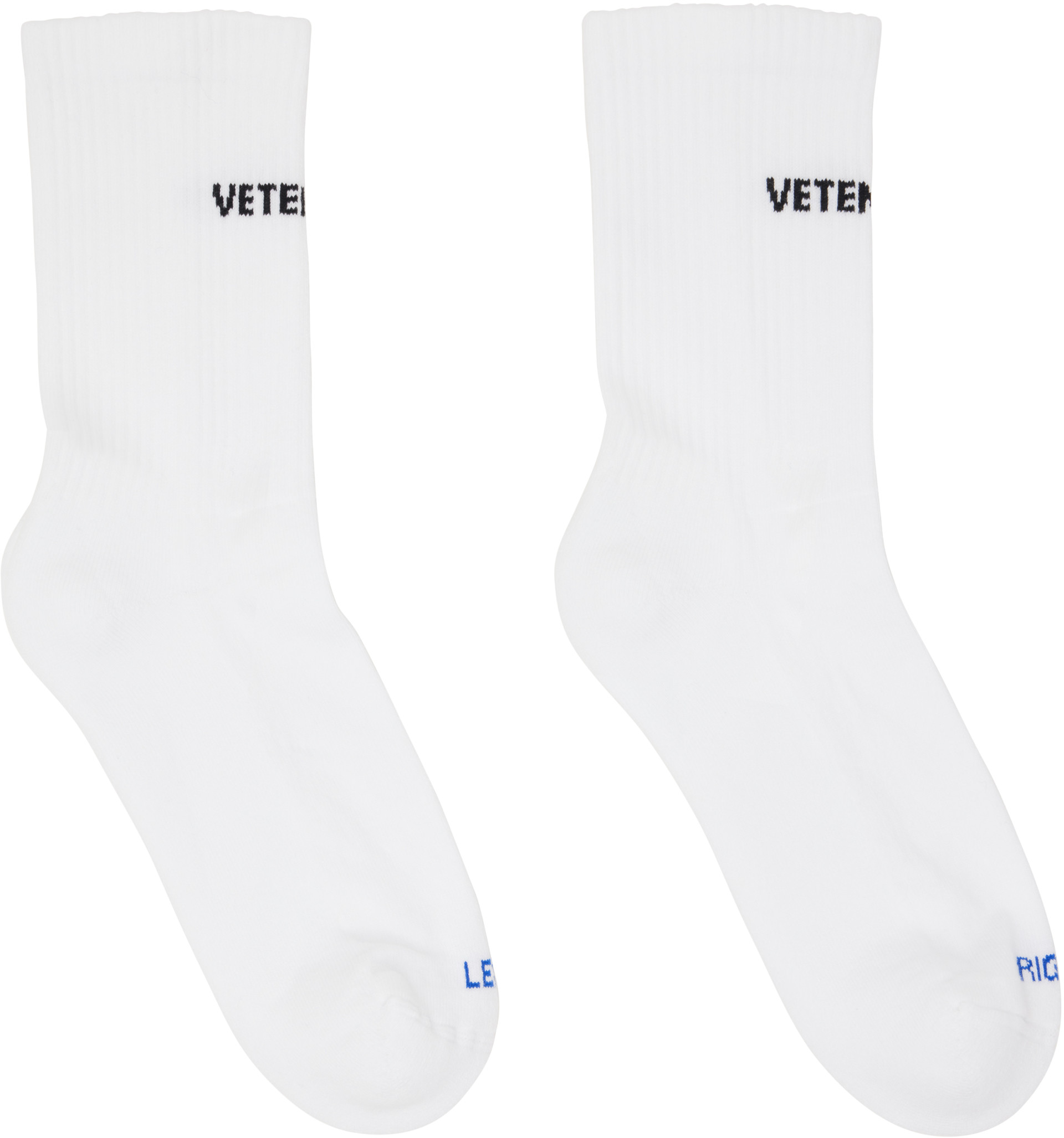 VETEMENTS - White Logo Socks