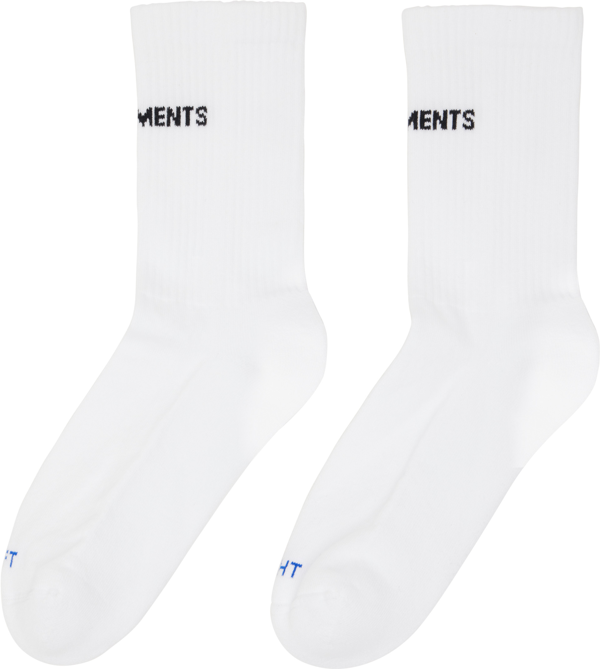 VETEMENTS - White Logo Socks