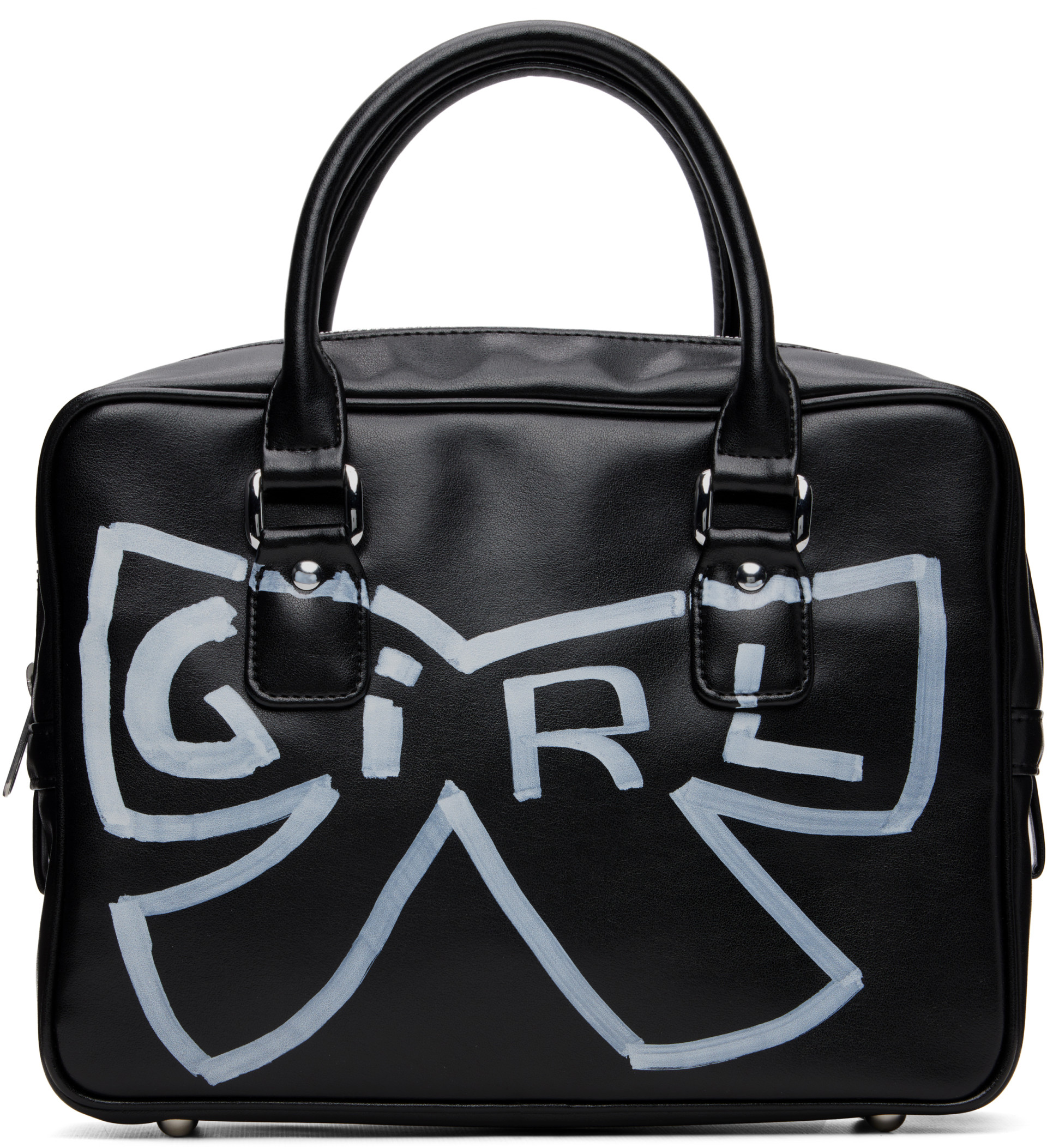 Comme des Garçons Girl: Black Painted Bag | SSENSE