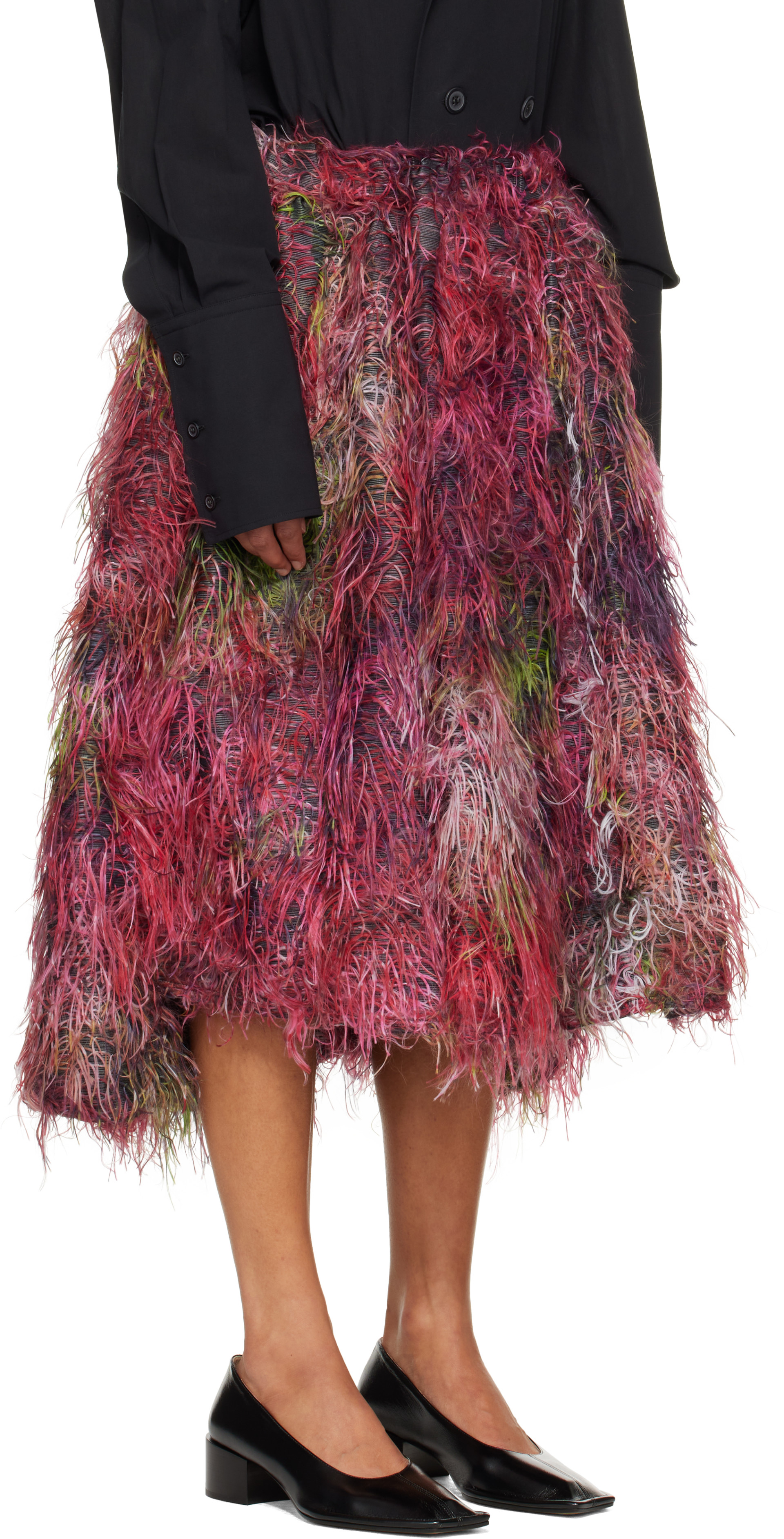 Comme des Garçons Comme des Garçons: レッド＆ピンク ジャカード