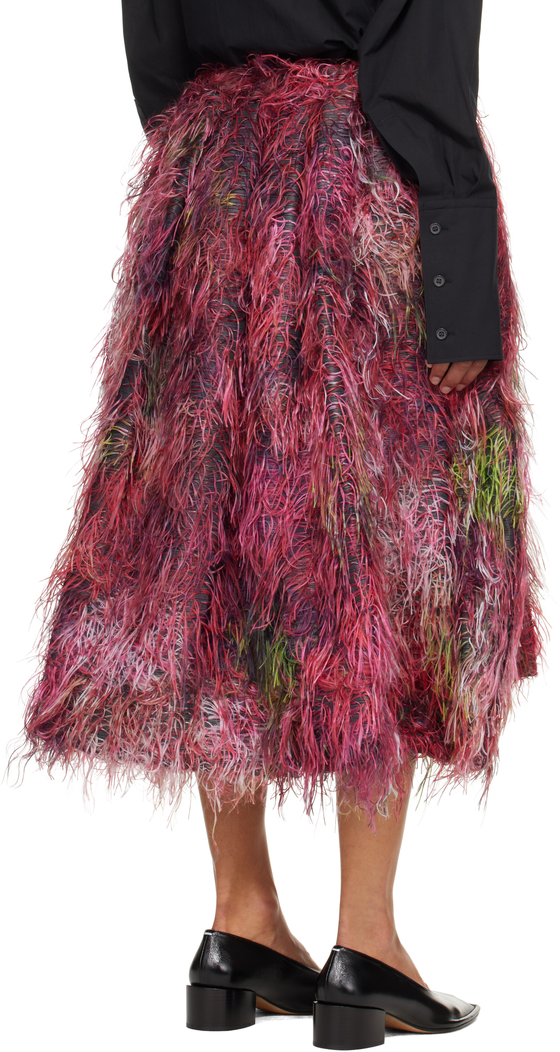 Comme des Garçons Comme des Garçons: レッド＆ピンク ジャカード