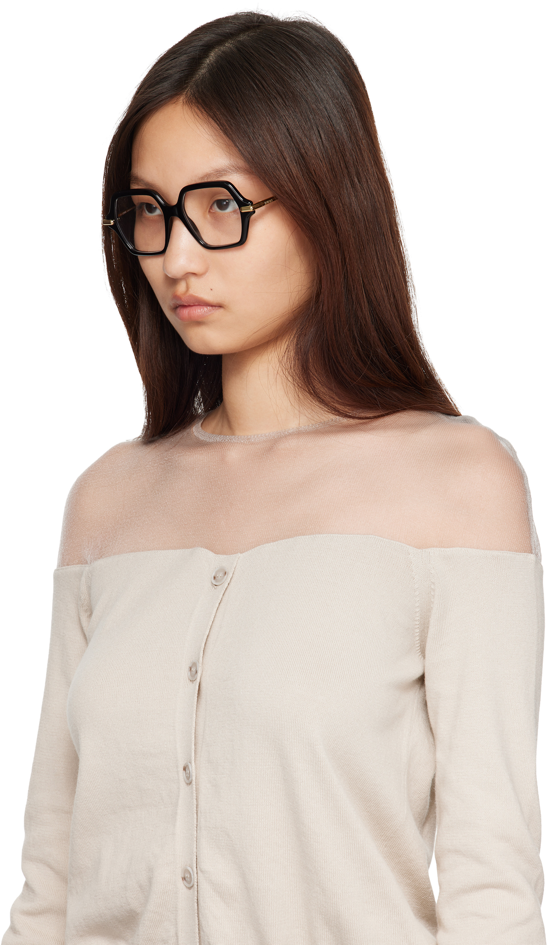 LOEWE - Black Slim Glasses