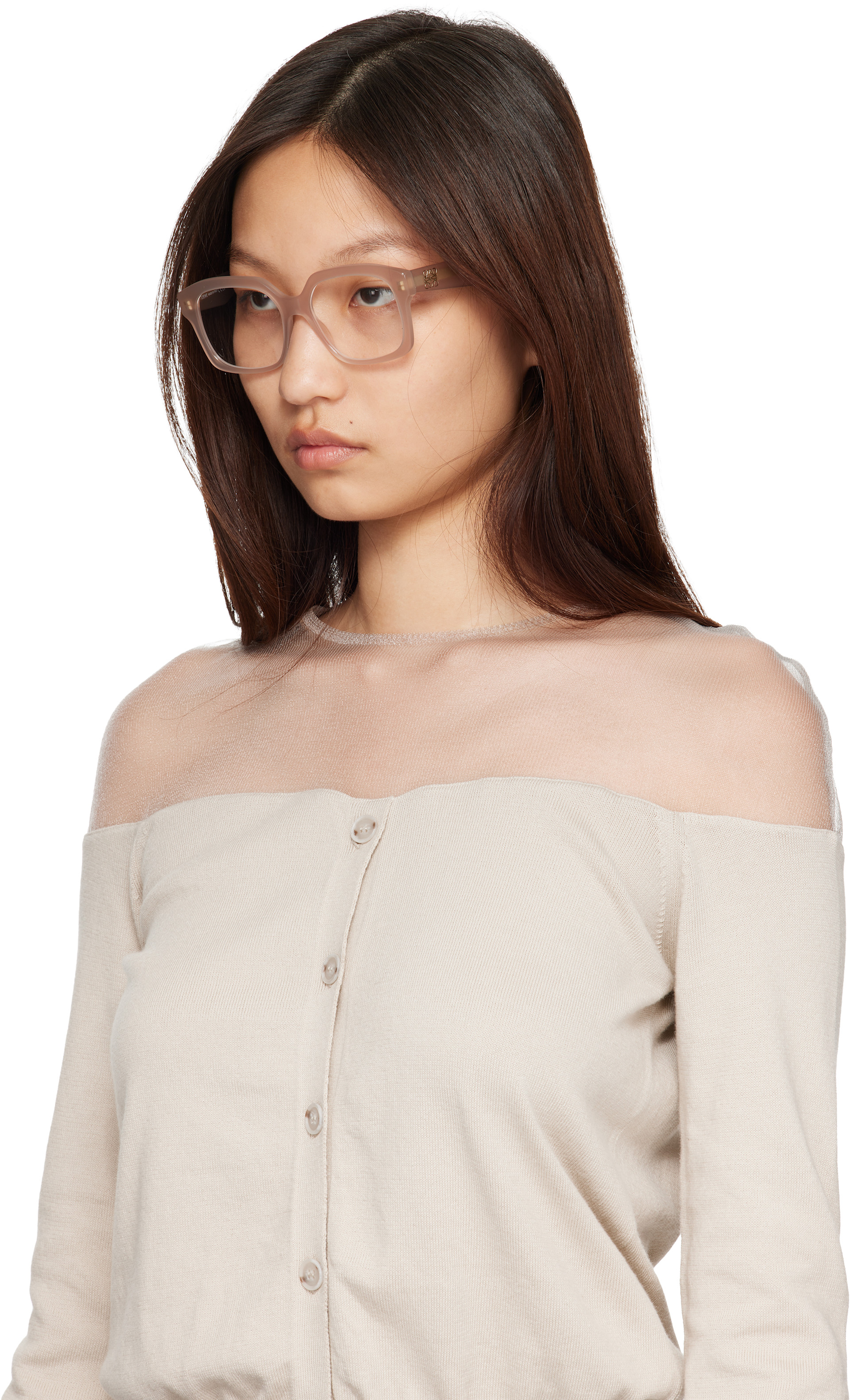 LOEWE - Lunettes taupe à anagrammes