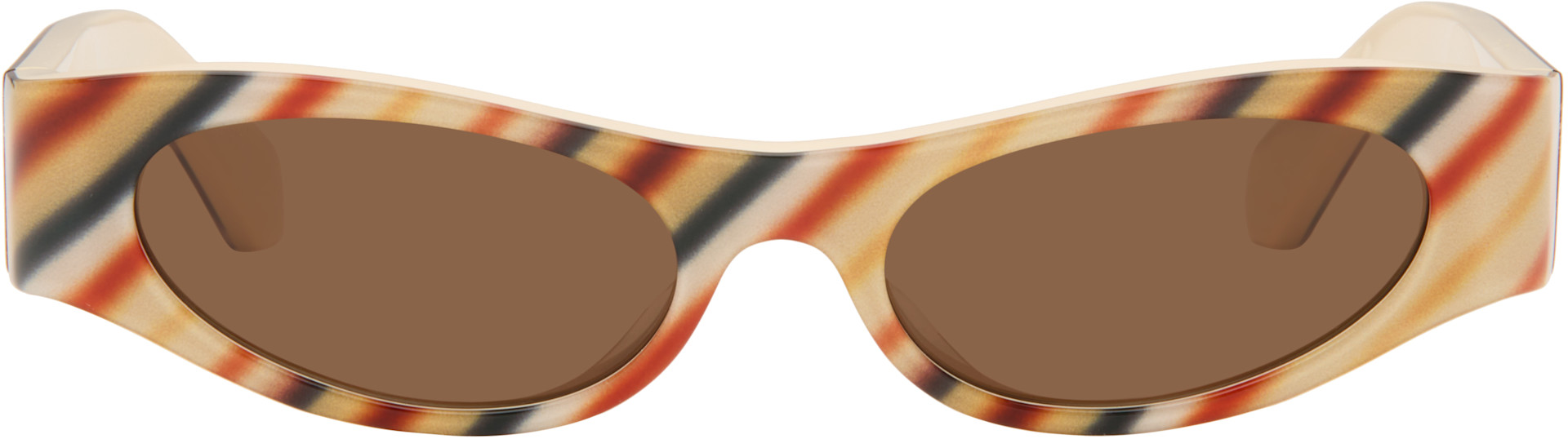 LOEWE - Lunettes de soleil œil-de-chat Flash beiges