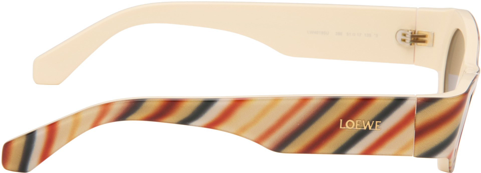 LOEWE - Lunettes de soleil œil-de-chat Flash beiges