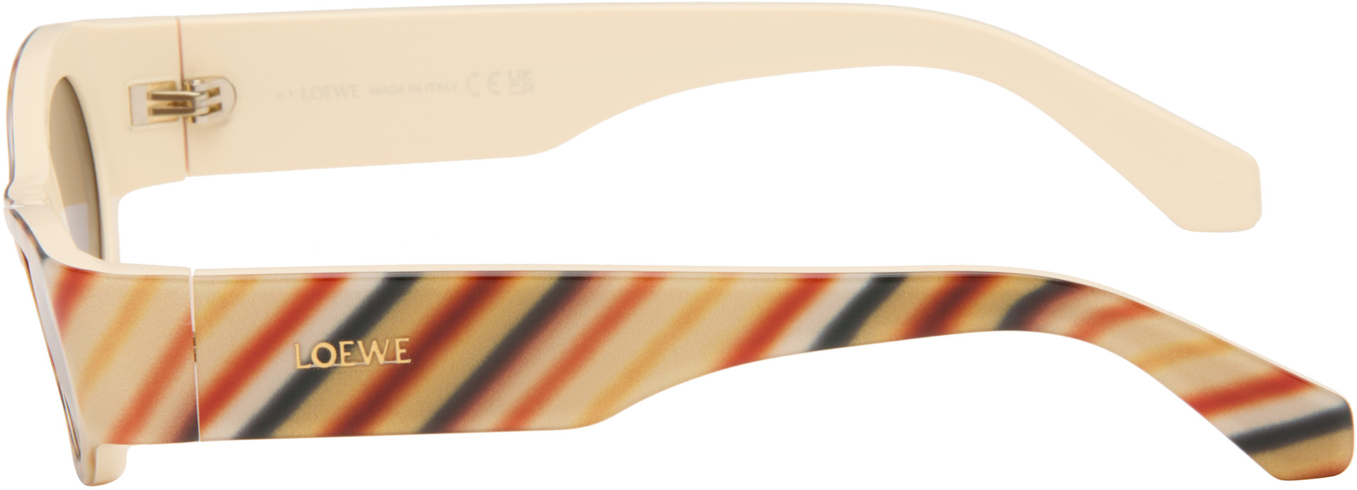 LOEWE - Lunettes de soleil œil-de-chat Flash beiges
