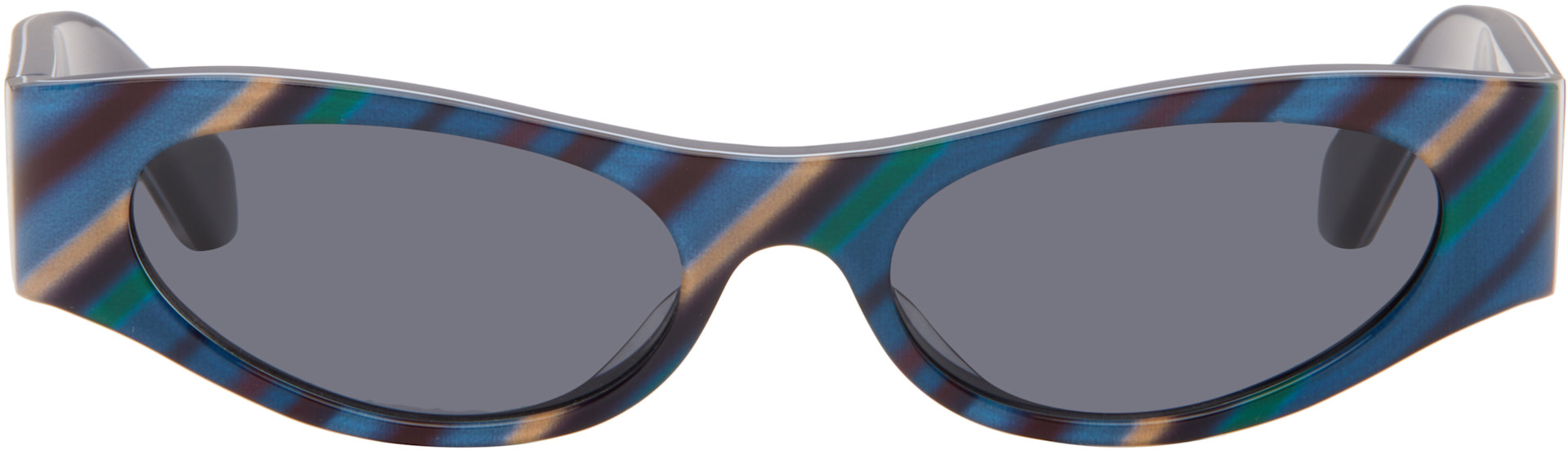 LOEWE - Lunettes de soleil œil-de-chat Flash bleues