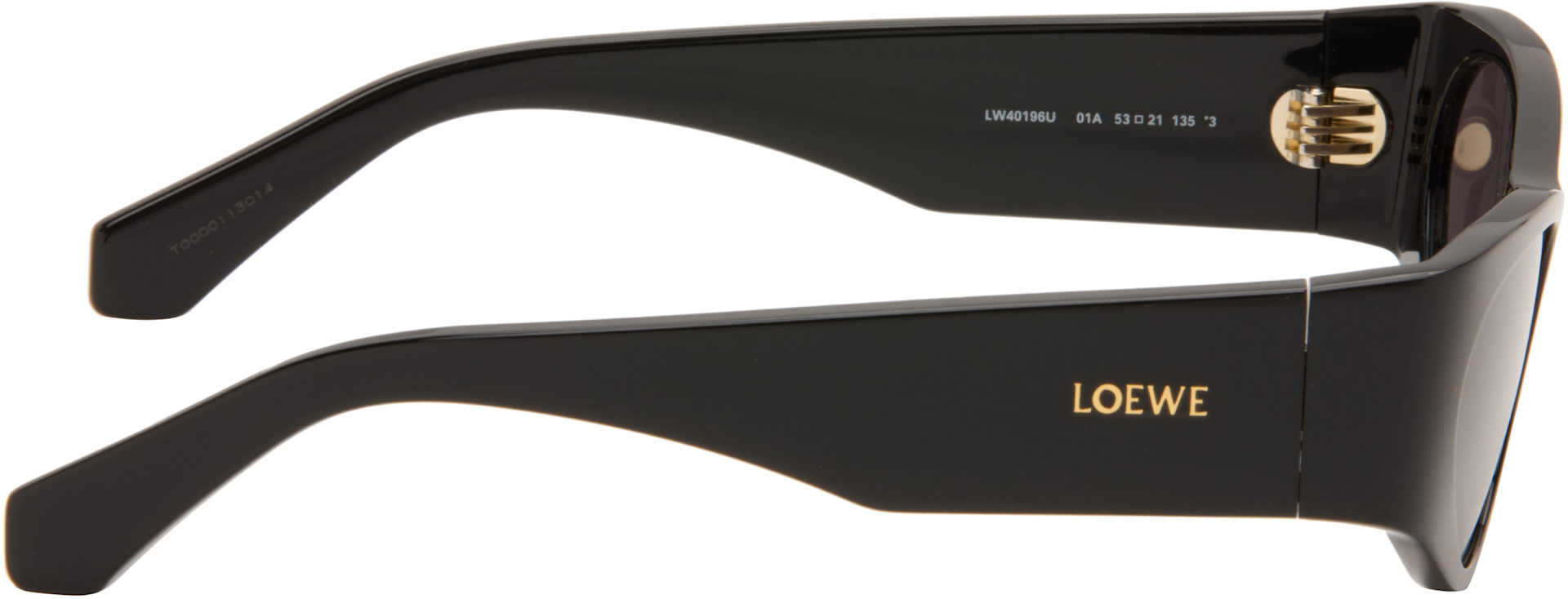 LOEWE - Lunettes de soleil œil-de-chat Flash noires