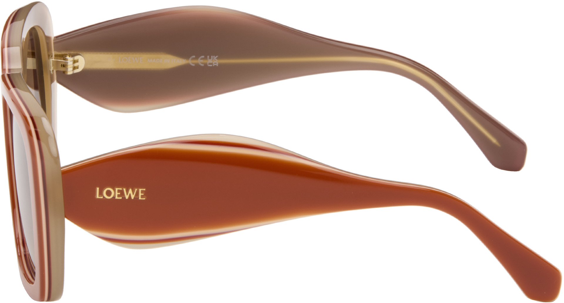 LOEWE - Lunettes de soleil orange à logos