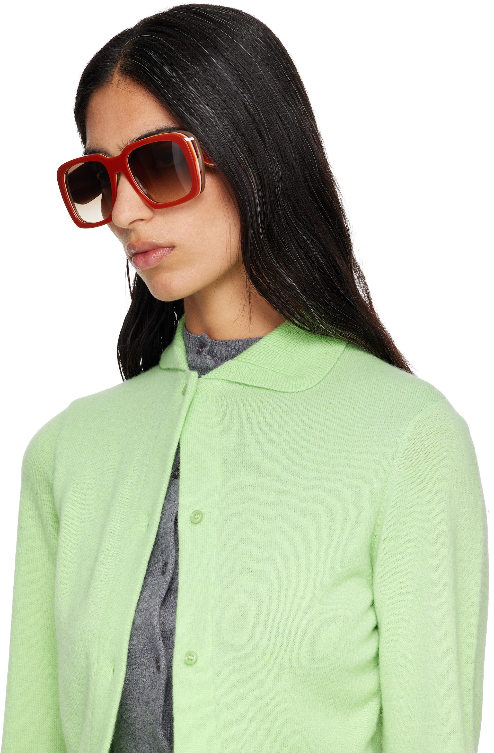 LOEWE - Lunettes de soleil orange à logos